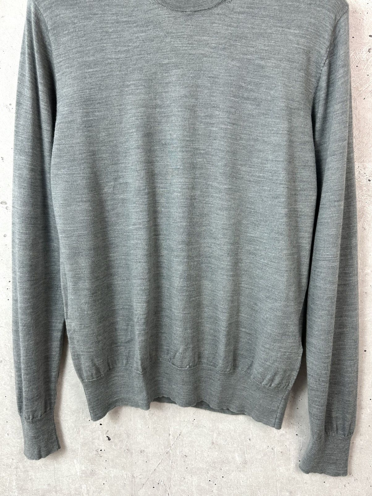 Filippa K Filippa K Grey Wool Knit Long Sleeve Men’s Sweater Size US XL / EU 56 / 4 - 5 Thumbnail