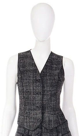 Dolce & Gabbana Dolce Gabbana Tweed Alpaca Silk Nylon Suit Vest Tank Size S / US 4 / IT 40 - 2 Thumbnail