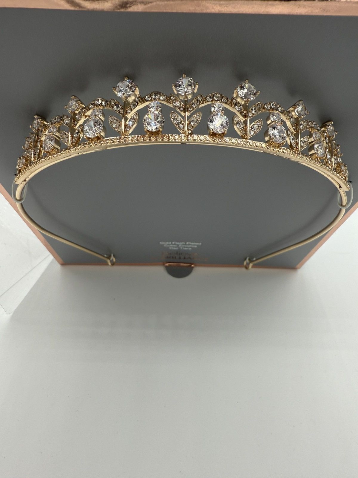 Other Believe by Brilliance Gold Plated Tiara Crown Cubic Zirconia Size ONE SIZE - 6 Thumbnail