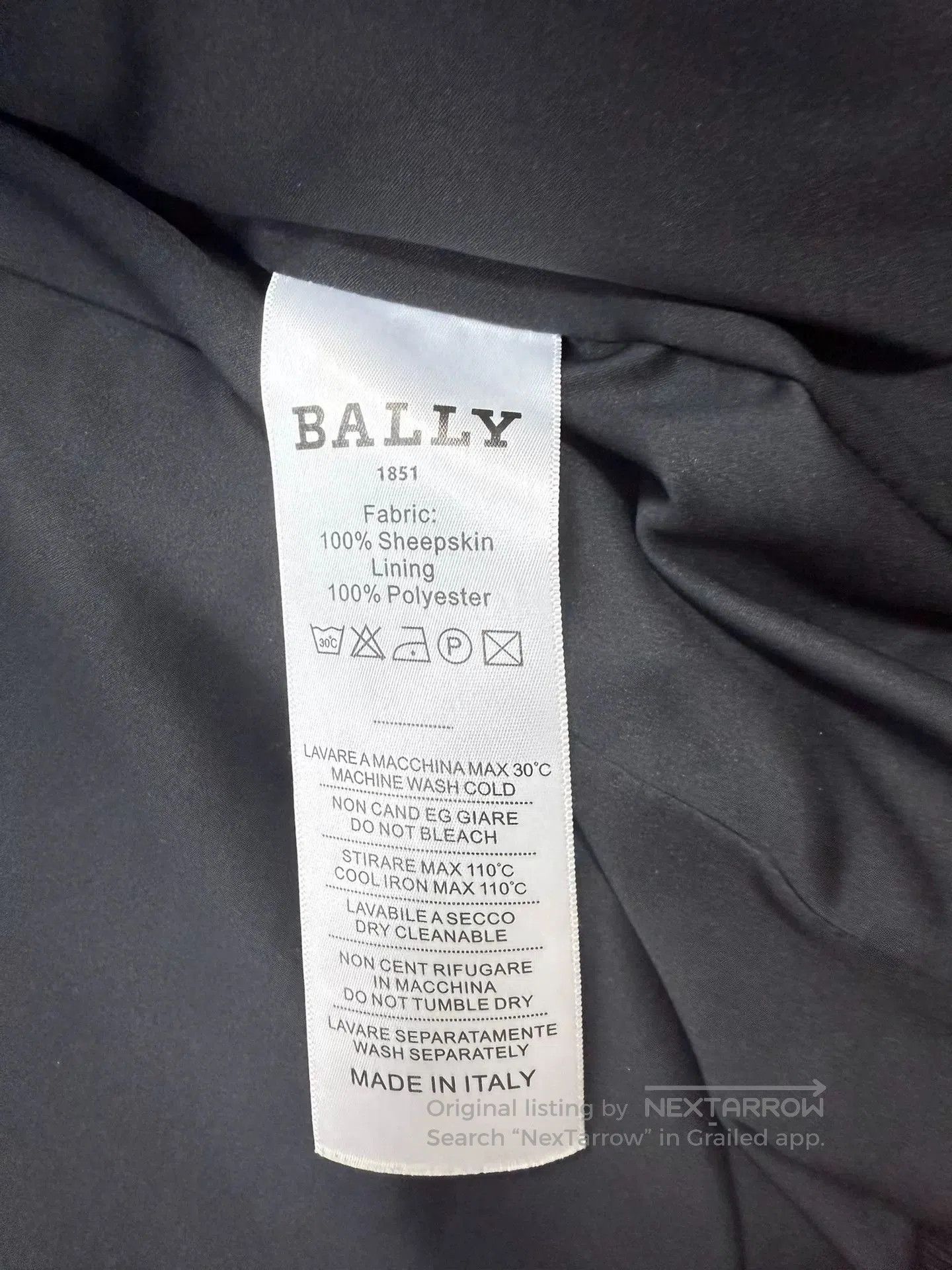 Bally BALLY Men's Casual Leather Jacket. Size US XXL / EU 58 / 5 - 5 Thumbnail