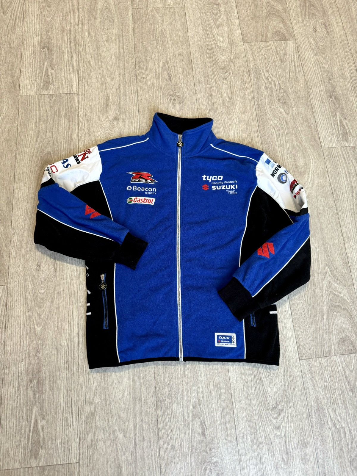 Vintage 🔷Vintage Suzuki Racing Fleece Jacket 90s🔷 Size US S / EU 44-46 / 1 - 1 Thumbnail