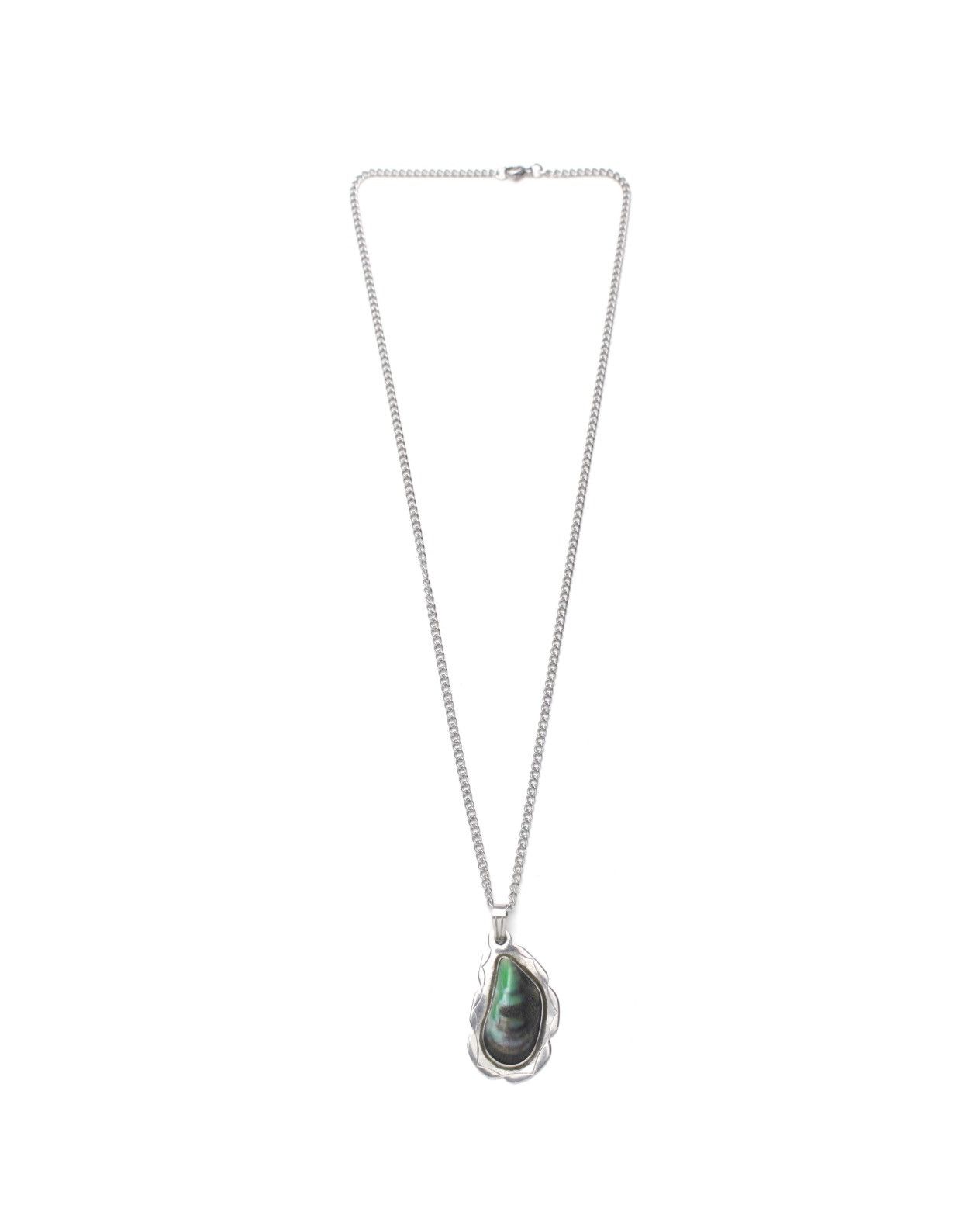 Vintage 2000S JAPANESE HANDCRAFTED ABALONE SHELL PENDANT NECKLACE Size ONE SIZE - 2 Thumbnail