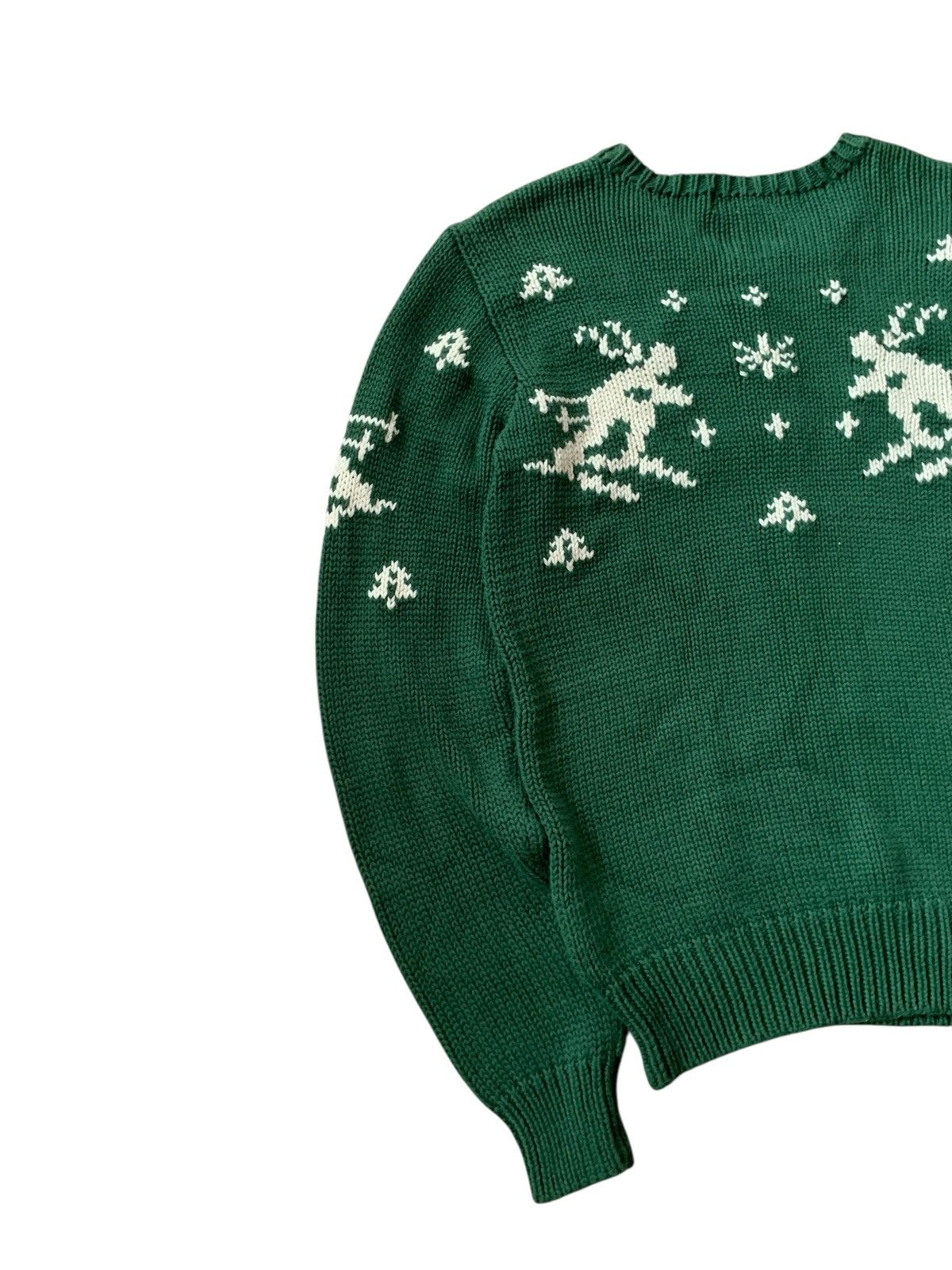 Polo Ralph Lauren 🔥POLO RL SKI KNITWEAR JUMPER GREEN Size US M / EU 48-50 / 2 - 7 Thumbnail