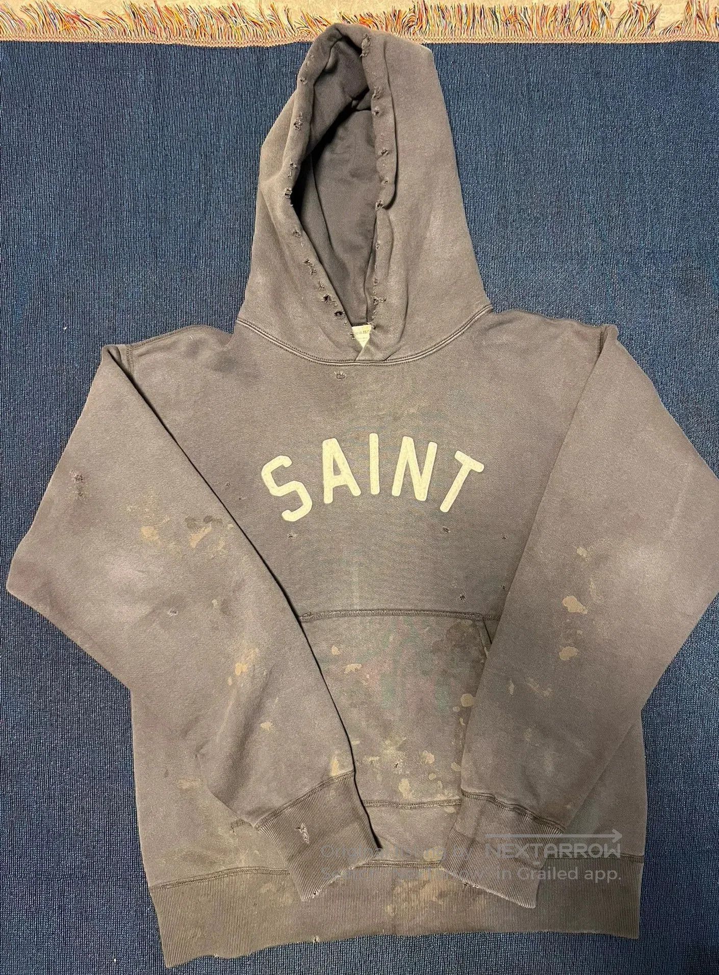 Saint Michael saint michael distressed vintage hoodie. Size US M / EU 48-50 / 2 - 1 Thumbnail