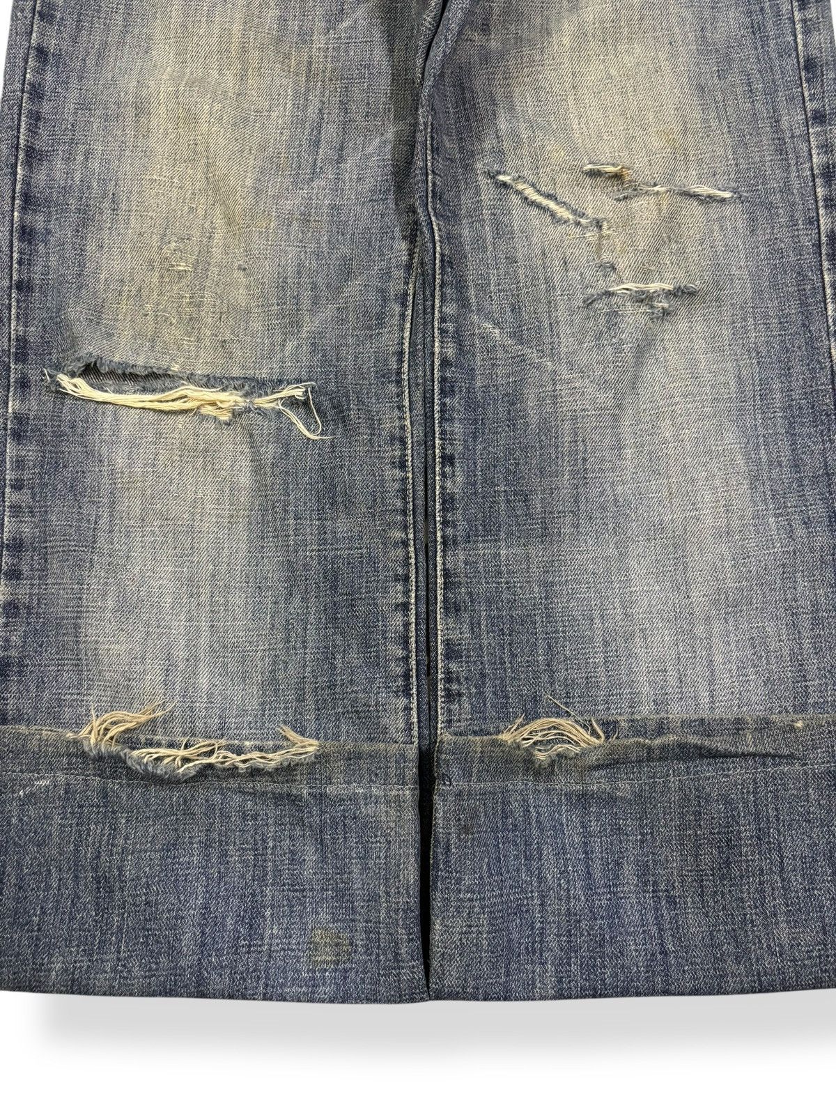 Versace Y2K Versace Jeans Couture Mud Wash Baggy Distressed Jeans Size US 31 - 10 Thumbnail