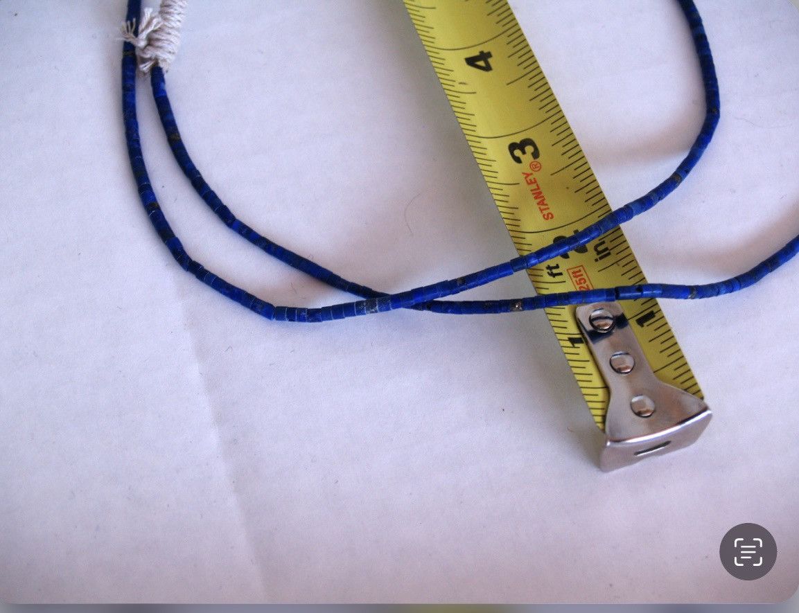 Vintage Santo Domingo Lapis HEISHI NECKLACE RAY LOVATO 36” Size ONE SIZE - 8 Thumbnail