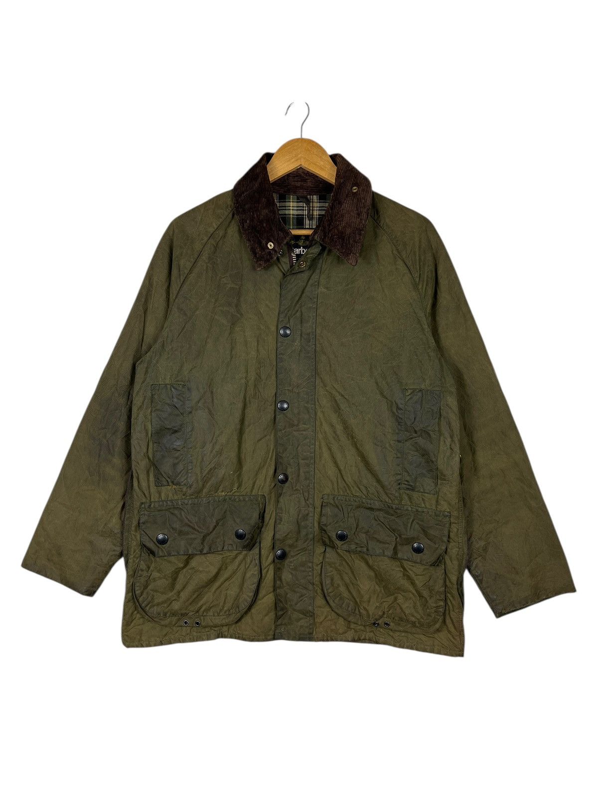 Barbour 🔥 VINTAGE BARBOUR BEAUFORT WAXED JACKET MADE IN ENGLAND Size US M / EU 48-50 / 2 - 3 Thumbnail