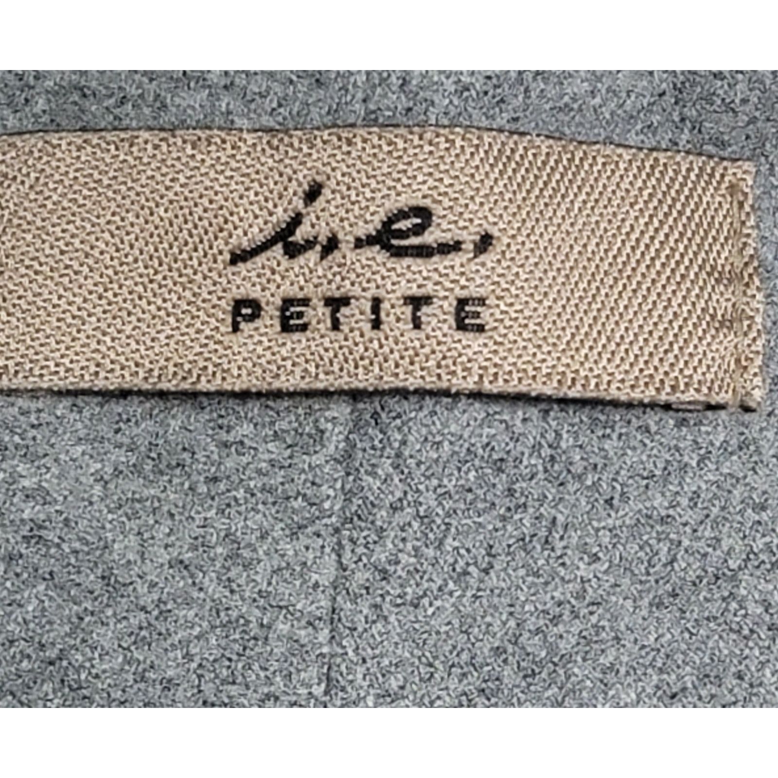 Other I.E. Gray Flat Front Straight Leg Dress Pants 8 Petite Size 30" / US 8 / IT 44 - 3 Thumbnail
