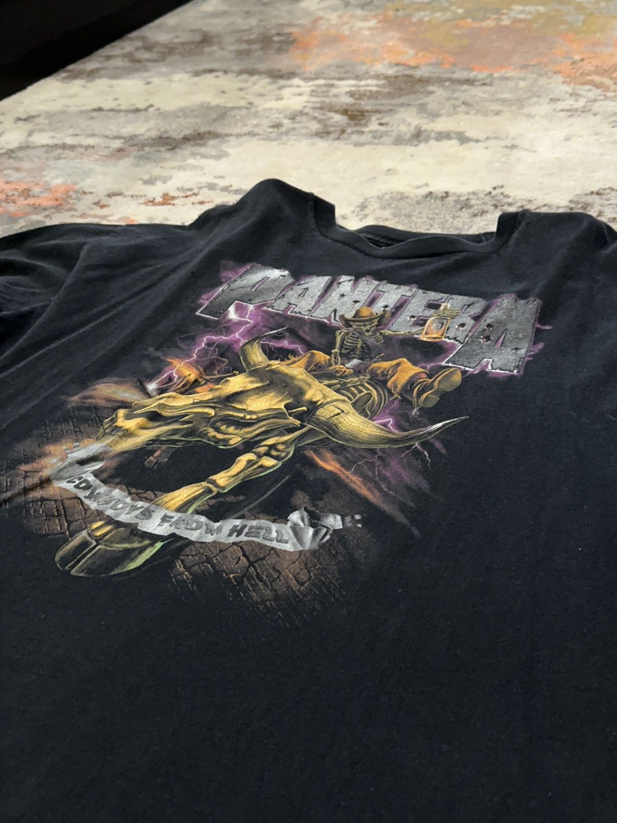 Band Tees × Vintage Vintage Pantera Cowboys From Hell T-Shirt Size US XL / EU 56 / 4 - 3 Thumbnail