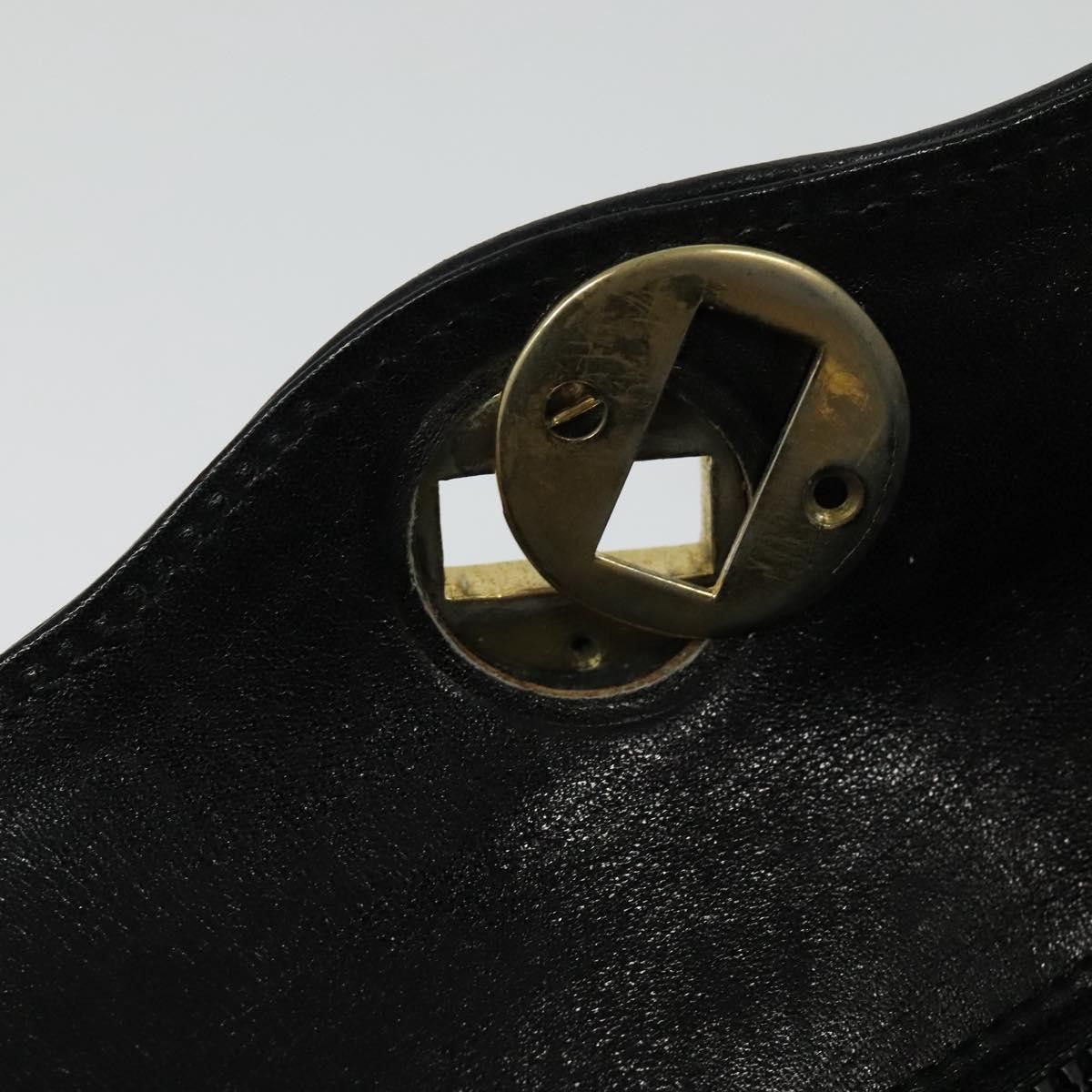 Gucci GUCCI Shoulder Bag Leather Black Gold Size ONE SIZE - 21 Thumbnail
