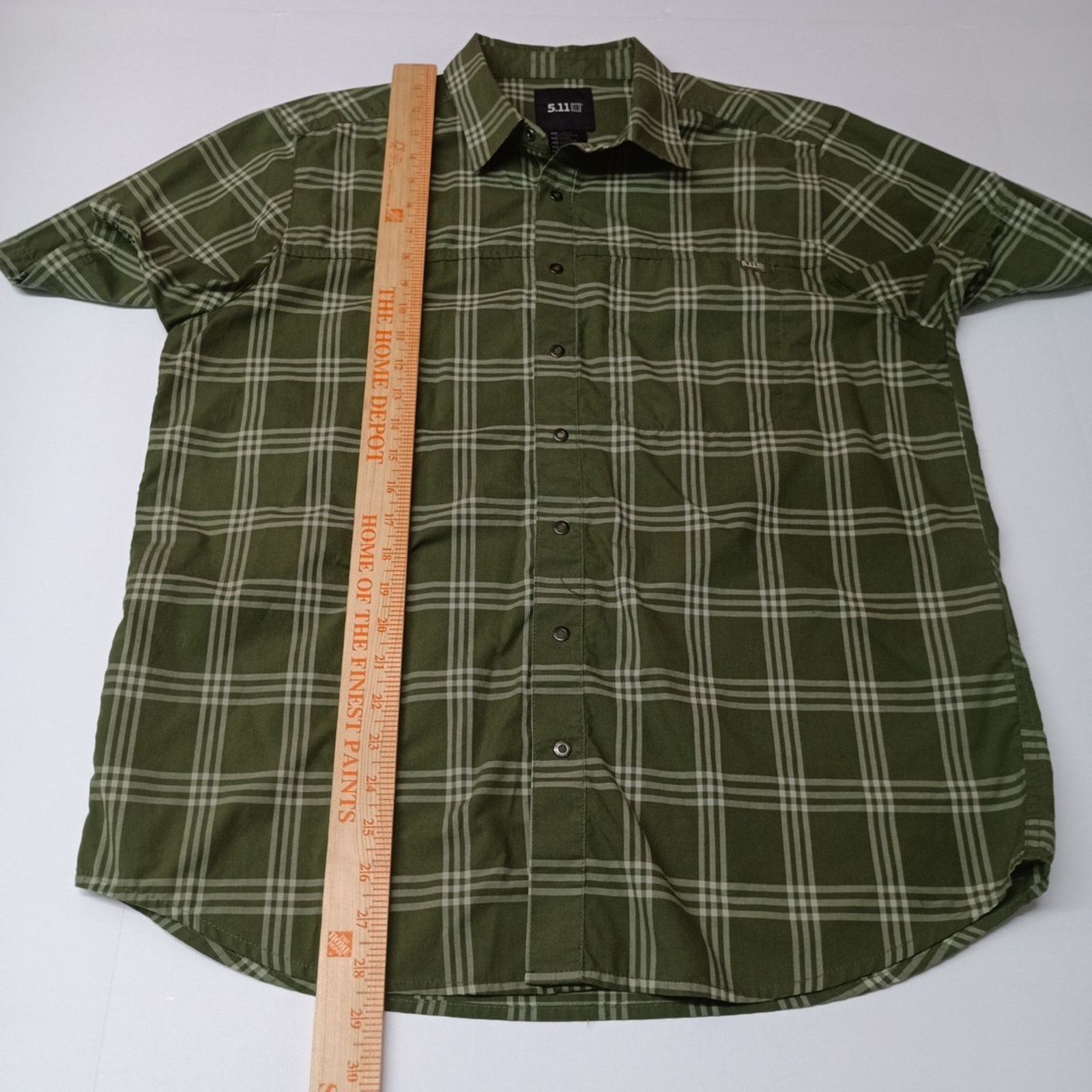 5.11 5.11 Tactical Wyatt Plaid Shirt Men's M Green Button Up Size US M / EU 48-50 / 2 - 5 Thumbnail