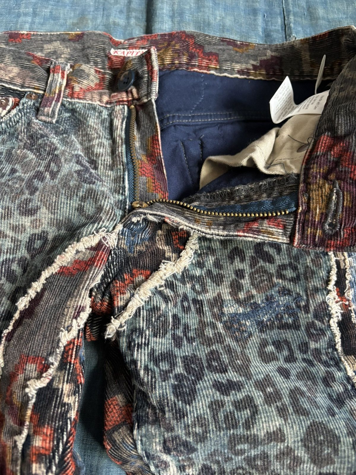 Kapital Kountry KOUNTRY Repair Mixed Pattern Corduroy Patchwork Jeans Size US 30 / EU 46 - 6 Thumbnail