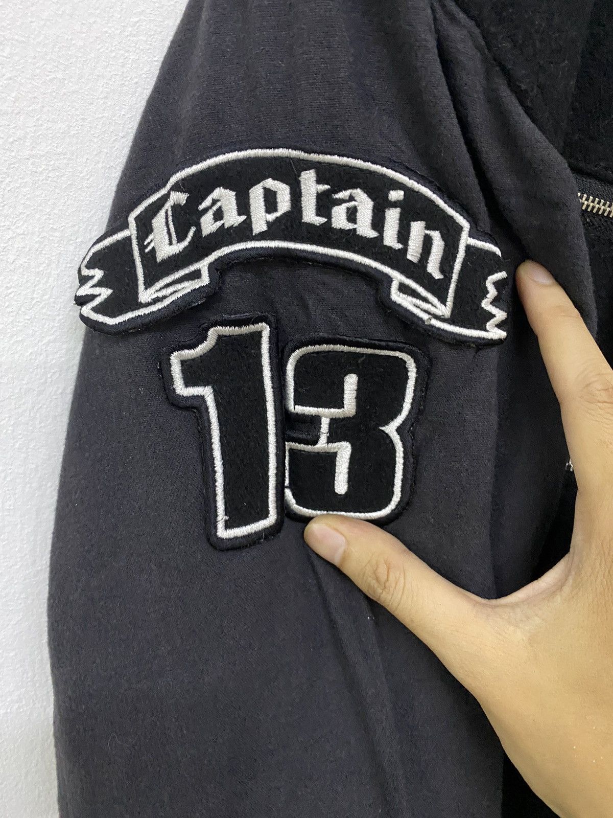 Japanese Brand Nylaus Jeans Jackpot Ghost Rider Varsity Jacket Size US L / EU 52-54 / 3 - 6 Thumbnail