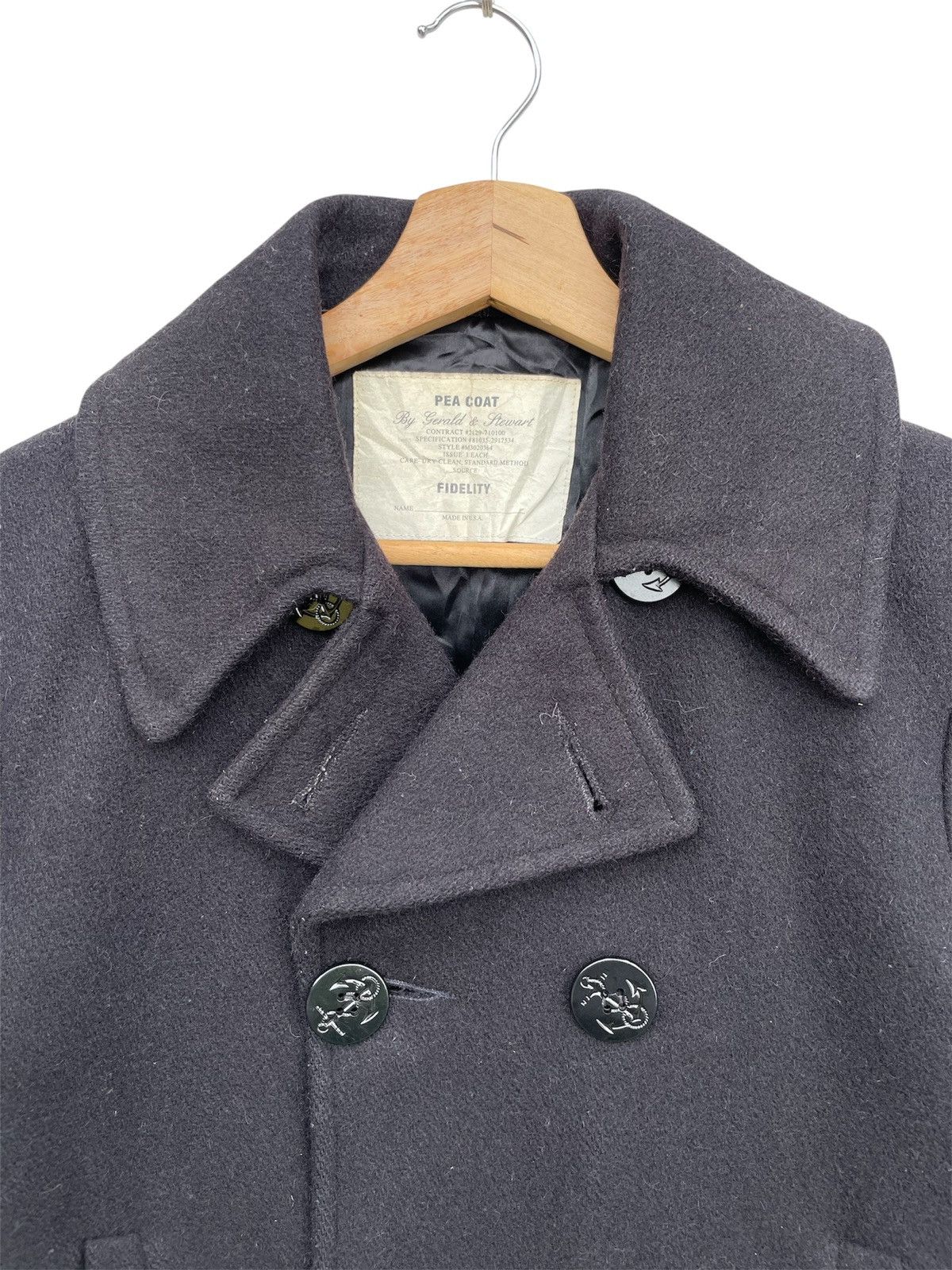 Vintage RARE🔥 Pea Coat By Gerald & Steward Wool Jacket Size US S / EU 44-46 / 1 - 6 Thumbnail