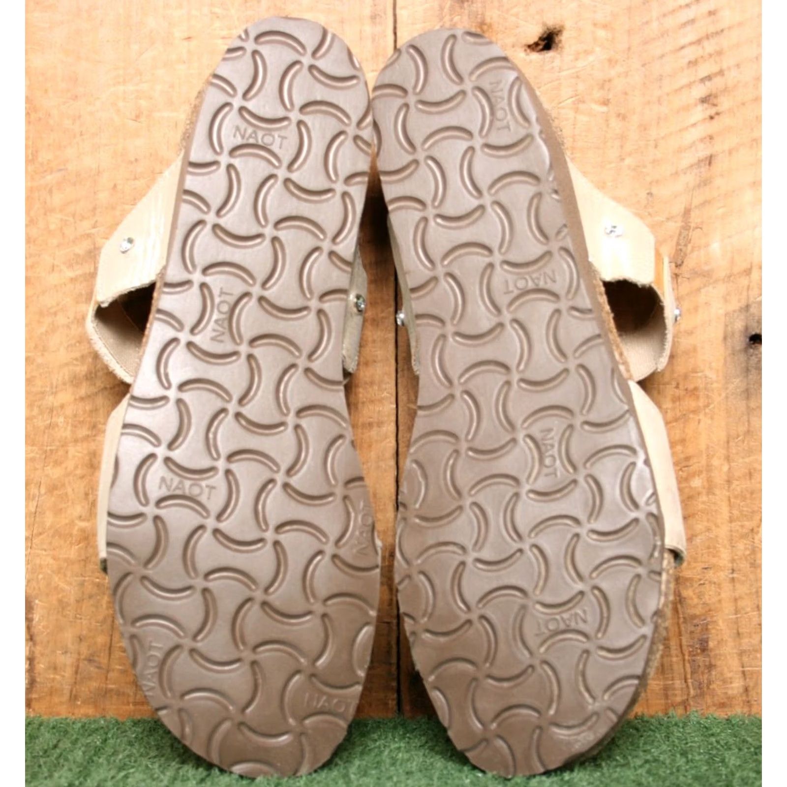 Vintage NAOT Ashley Beige Metallic Rhinestone Studded Slide Sandals US 6 Womens Sandal Size US 6 / IT 36 - 5 Thumbnail