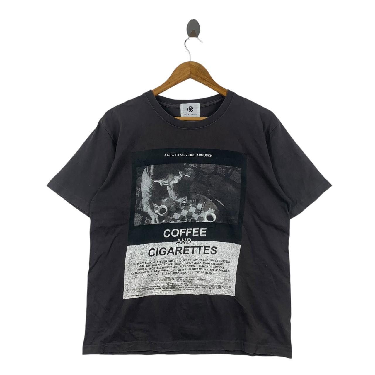 Vintage Vintage COFFEE & CIGARETTES JIM JARMUSCH Movie Tee Shirt Size M / US 6-8 / IT 42-44 - 1 Thumbnail