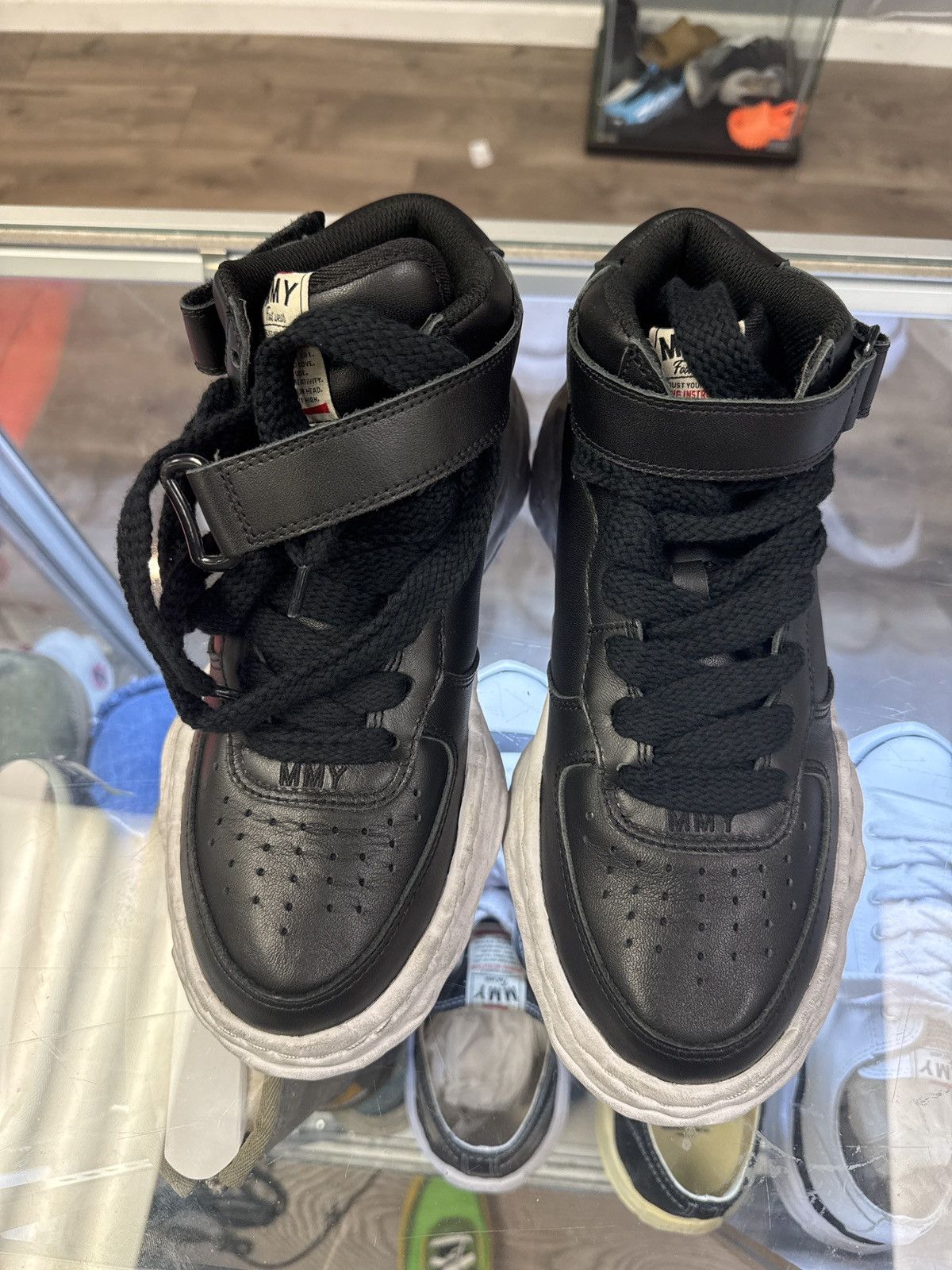 Maison MIHARA YASUHIRO Mmy maison Mihara Wayne High top black Size 43 10 brand new Size US 10 / EU 43 - 4 Thumbnail