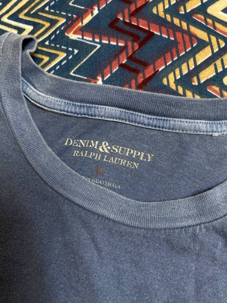 Denim & Supply Ralph Lauren × Polo Ralph Lauren Distressed Denim Supply pocket tee Size US L / EU 52-54 / 3 - 2 Thumbnail