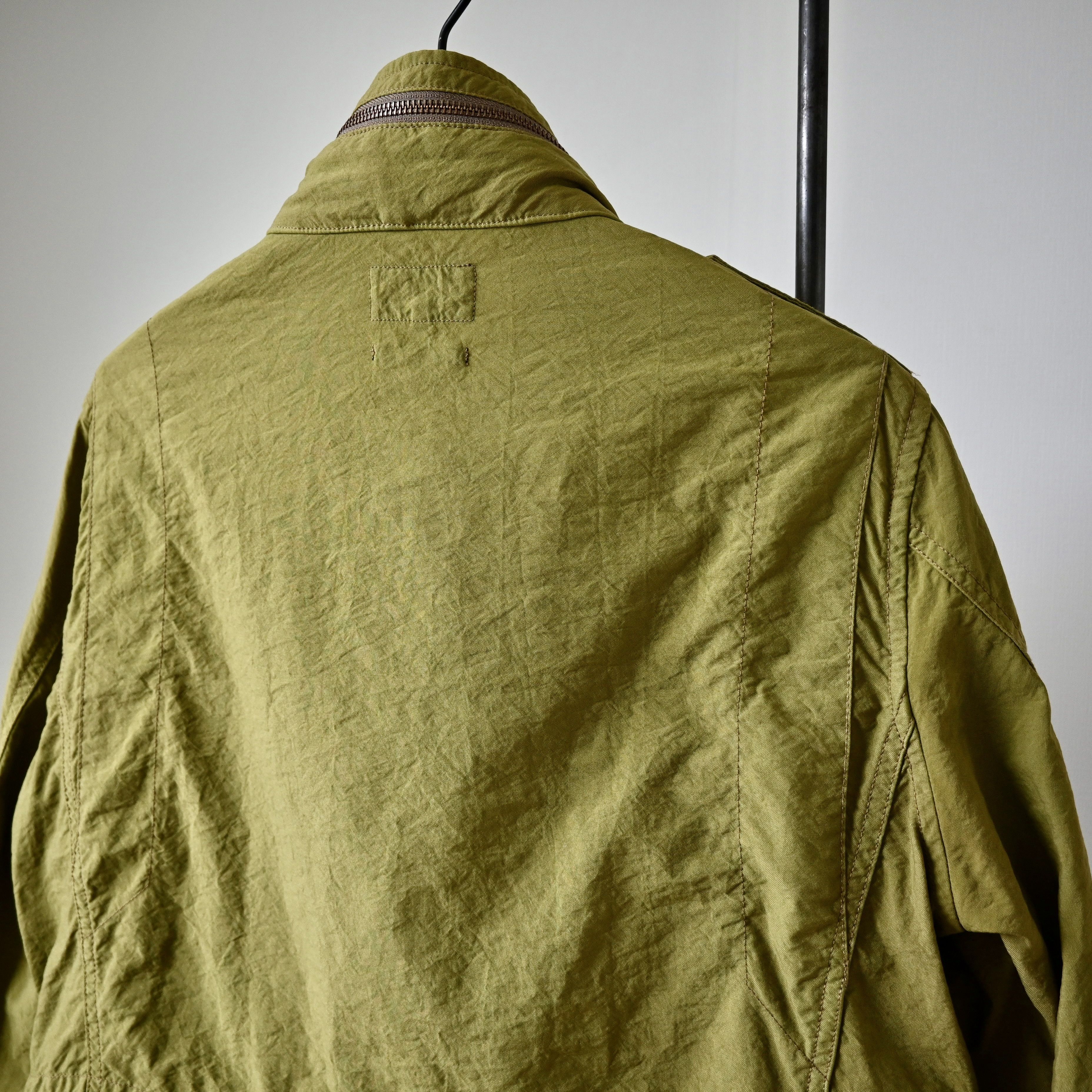 Beams Plus BEAMS Plus nylon shell M/65 type jacket, yellow olive Size US M / EU 48-50 / 2 - 4 Thumbnail