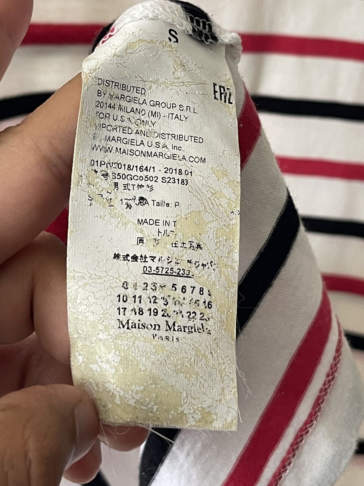 Maison Margiela MM10 Maison Margiela Stripe Tee Size US S / EU 44-46 / 1 - 7 Thumbnail
