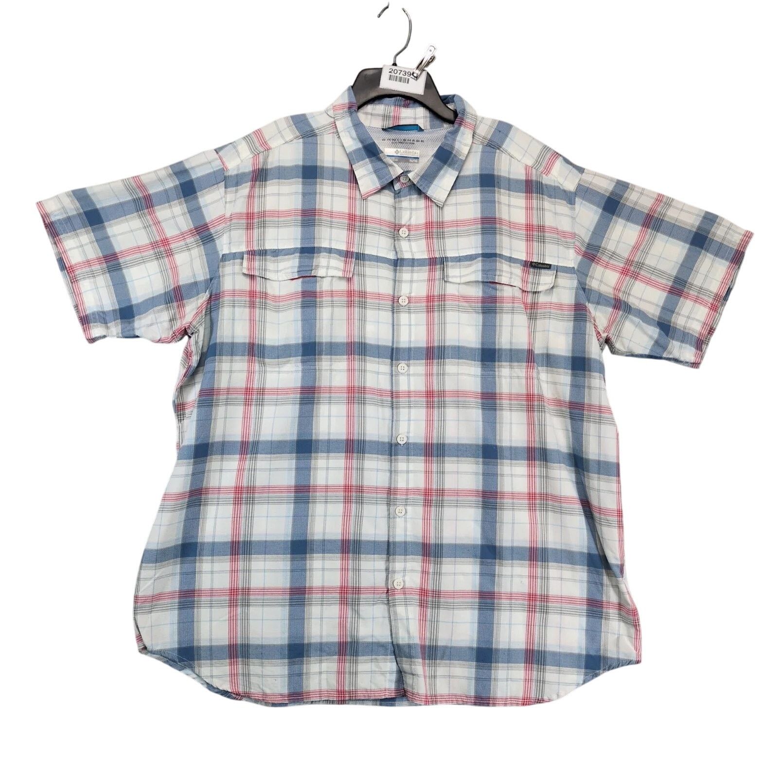 Columbia Columbia Sportswear Omni-Shade Blue Plaid Button Up Shirt XL Size US XL / EU 56 / 4 - 1 Thumbnail