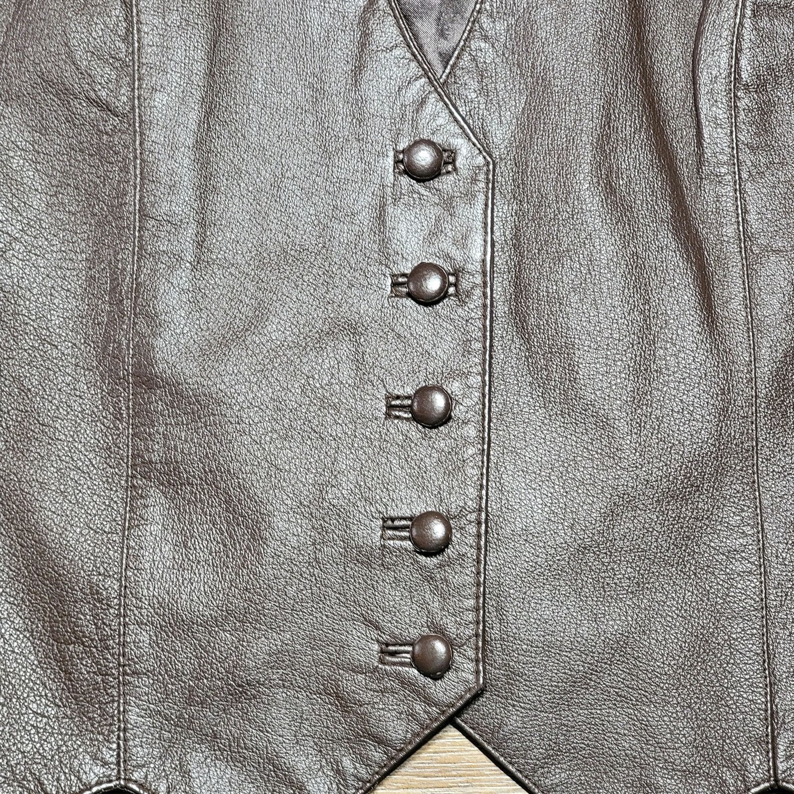 Other Blaze Blackfire Leather El Paso 5 Button Vest - Size Large Size L / US 10 / IT 46 - 2 Thumbnail