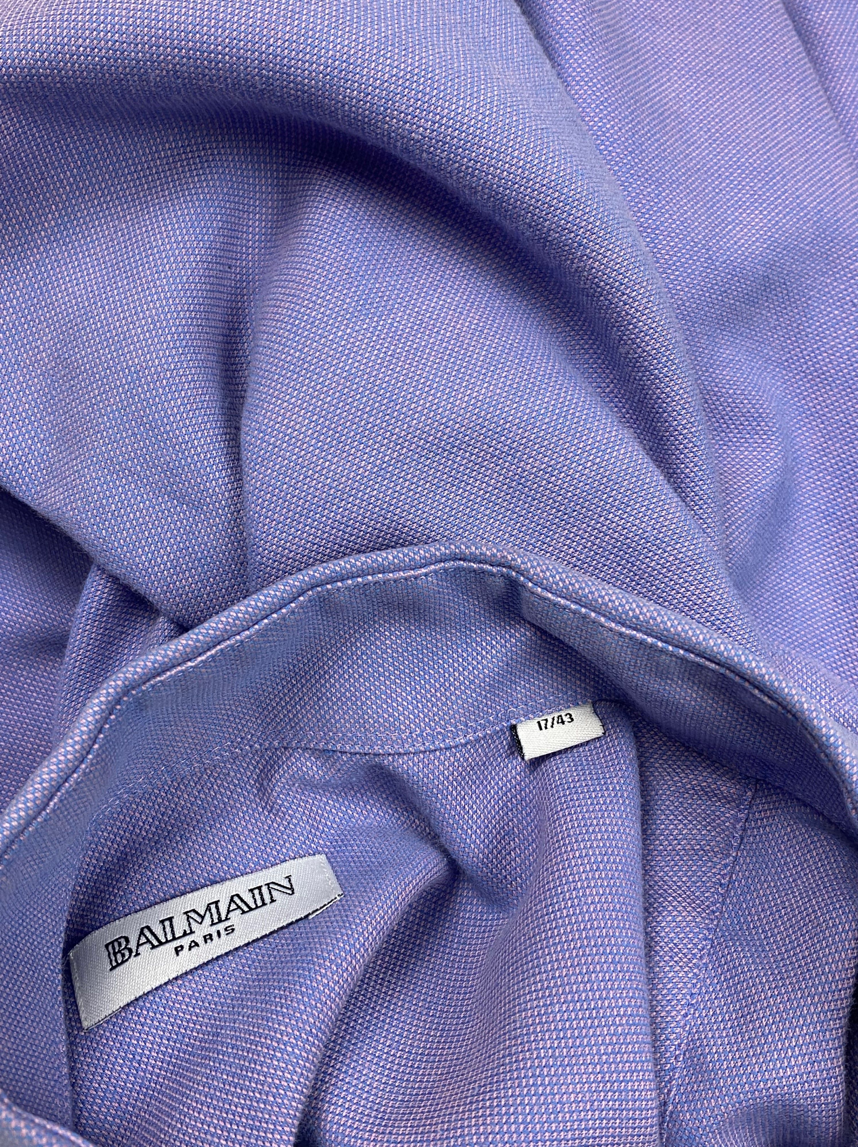 Balmain Vintage BALMAIN Purple Fade Button Up Shirt M615 Size US XL / EU 56 / 4 - 7 Thumbnail