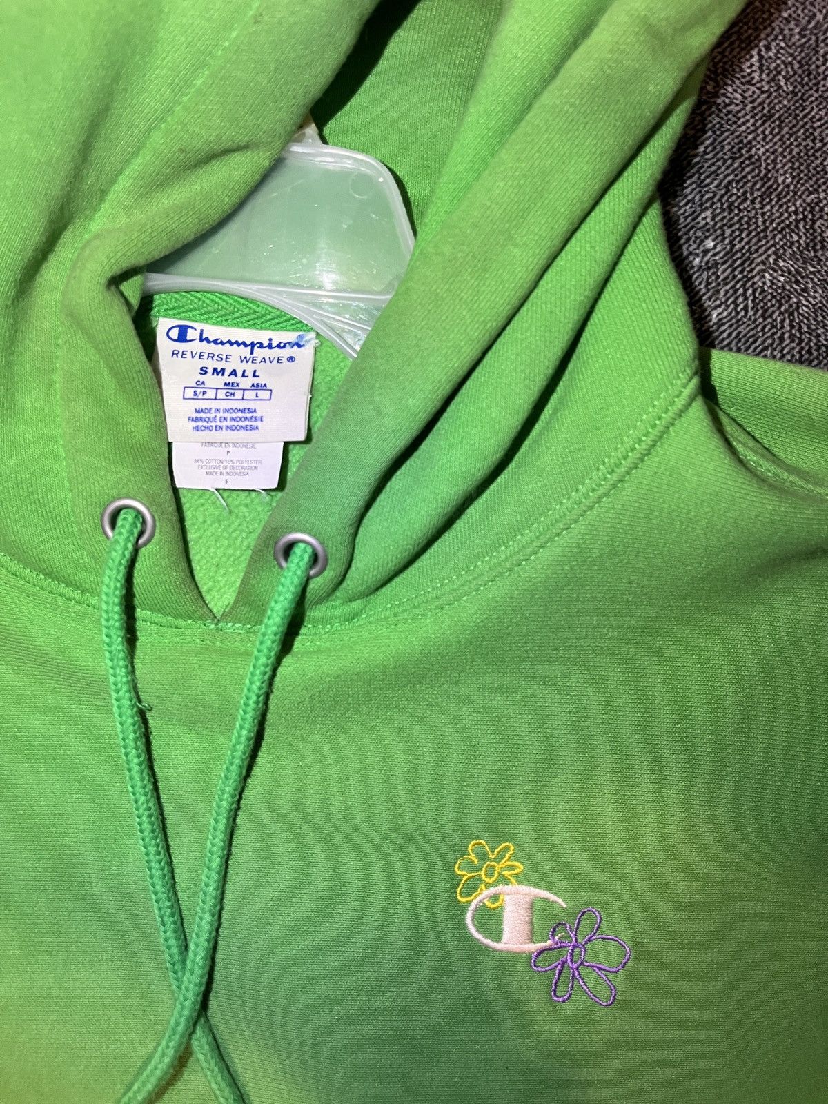 Champion Champion Reverse Weave Green Floral Embroidered Hoodie Size US S / EU 44-46 / 1 - 2 Thumbnail