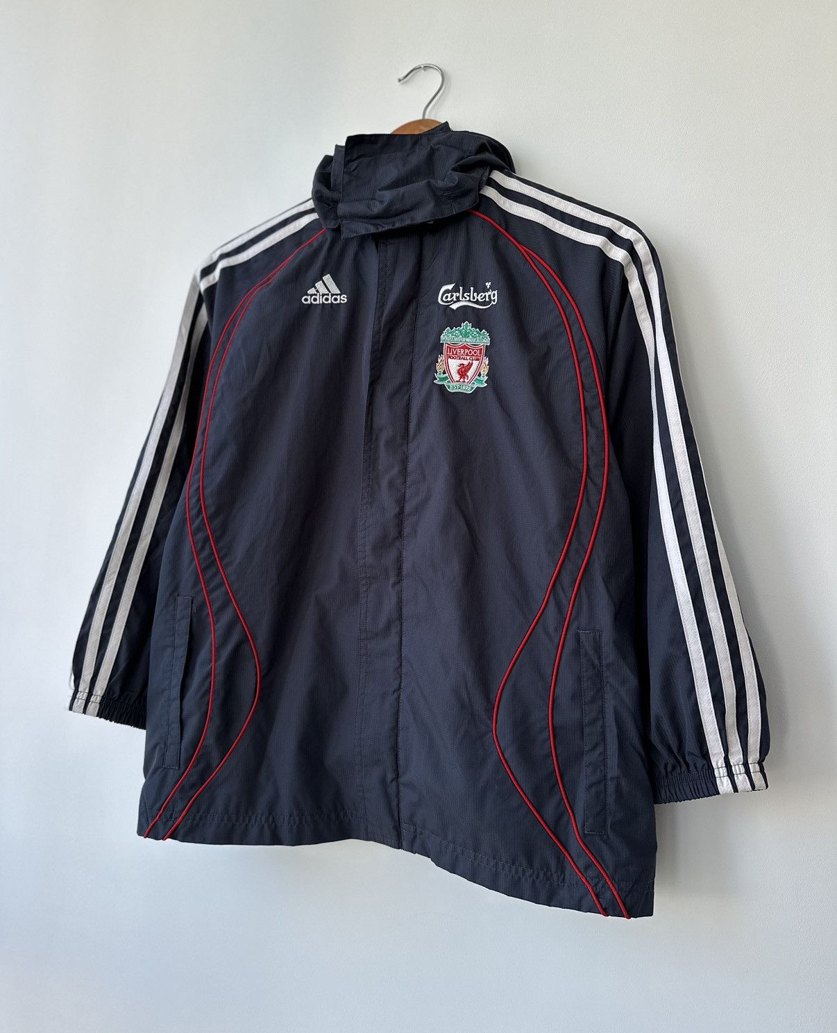 Adidas × Vintage Liverpool England Adidas 2006 Proof Football Jacket Boys S Size US XXS / EU 40 - 3 Thumbnail