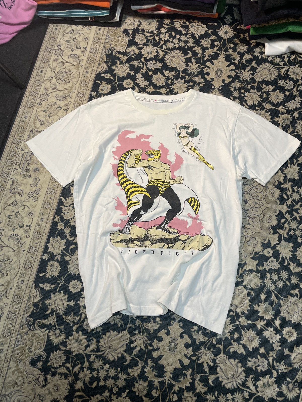 Anime × Japanese Brand Vintage Tiger Fighter Japanese Anima Design Tshirt Size US L / EU 52-54 / 3 - 1 Thumbnail