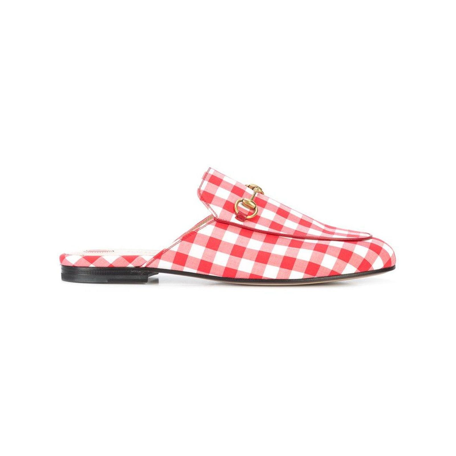 Gucci Gucci Princetown Red White Gingham Plaid Slide Mule 35.5 Grailed