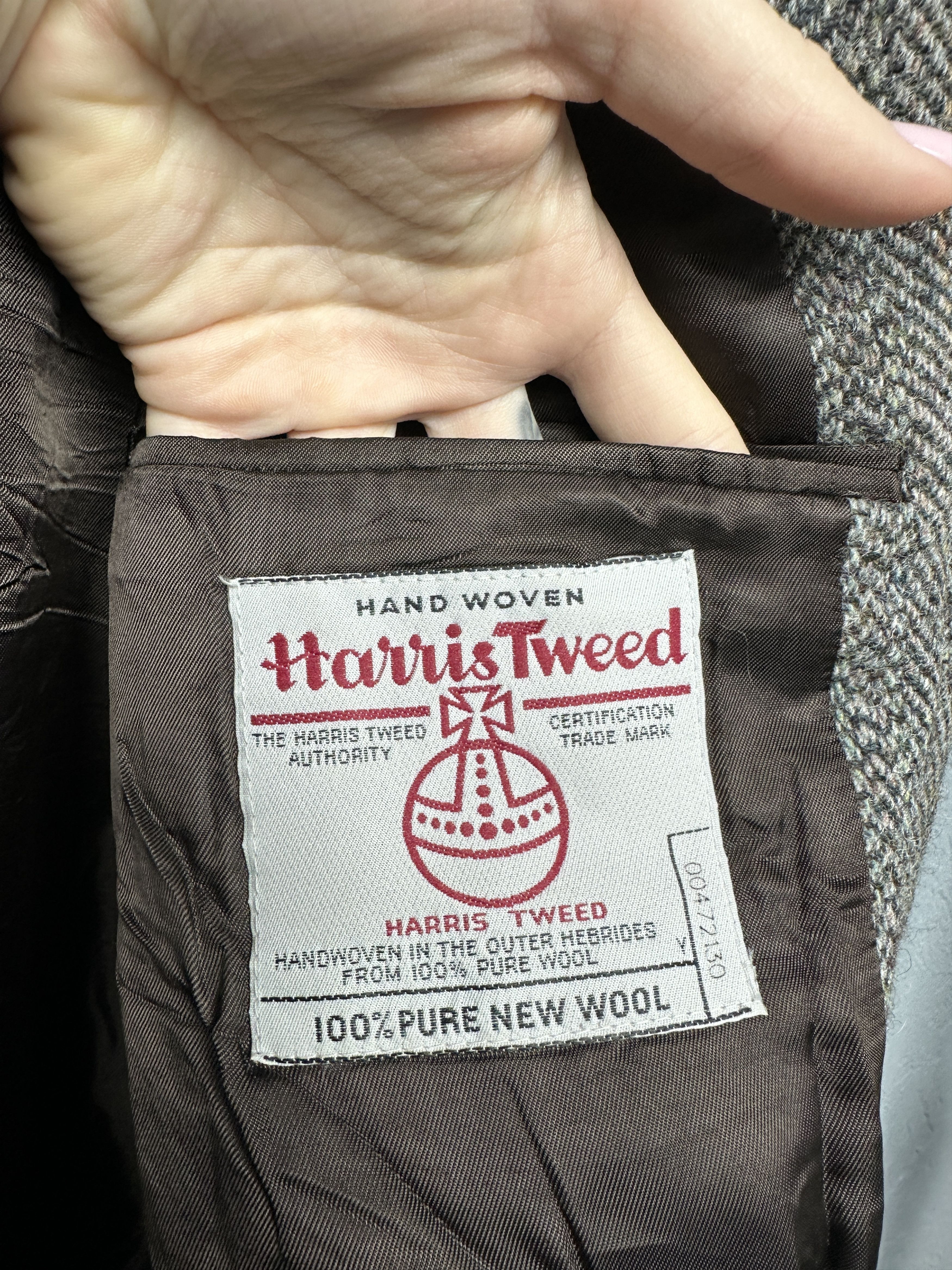 Harris Tweed Harris Tweed Vintage Mens Blazer Jacket Wool Two Buttons Size 48R - 4 Thumbnail