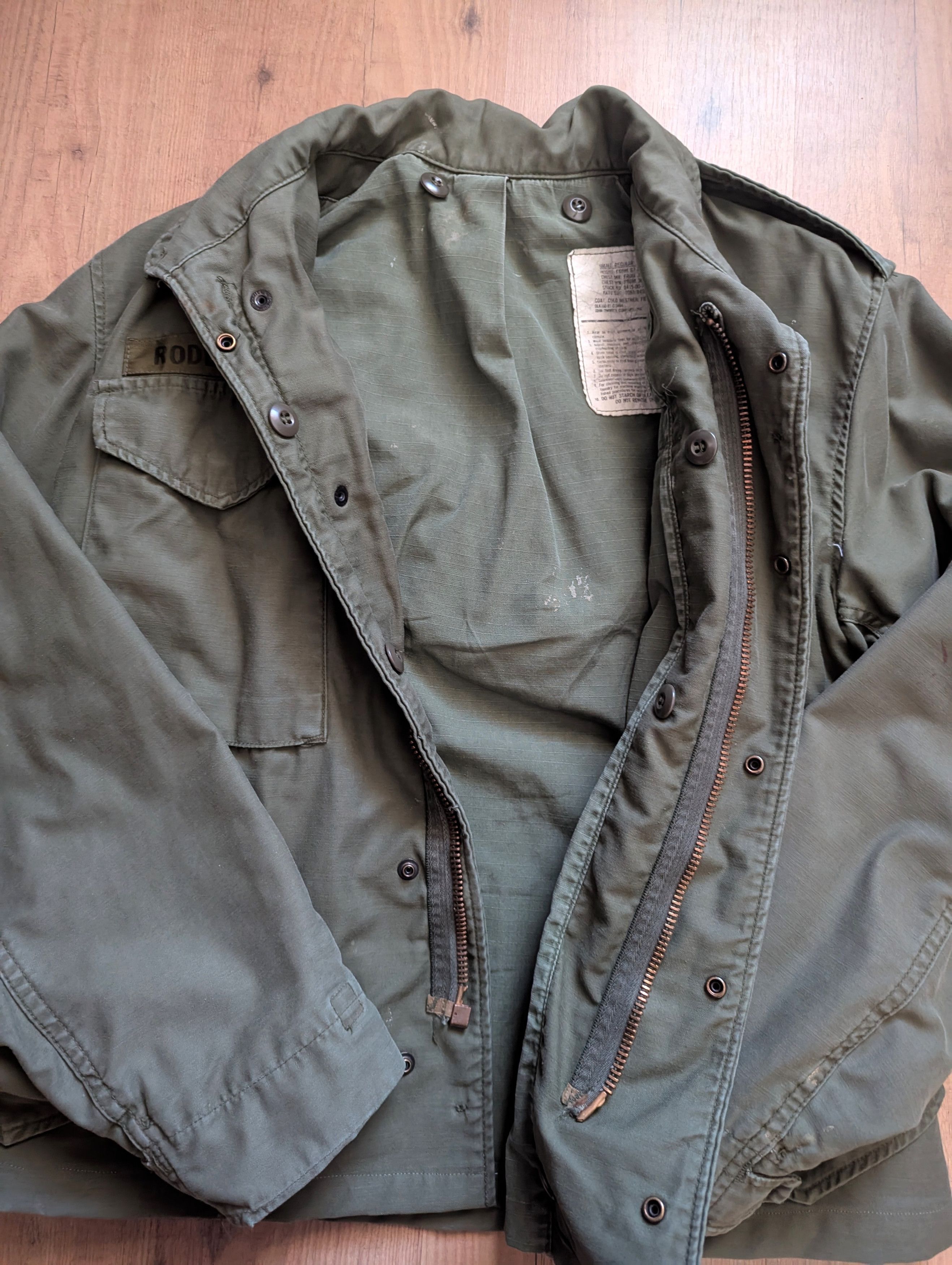 Vintage Vintage U.S. Army OG 107 M-65 Green Military Jacket Size US S / EU 44-46 / 1 - 3 Thumbnail