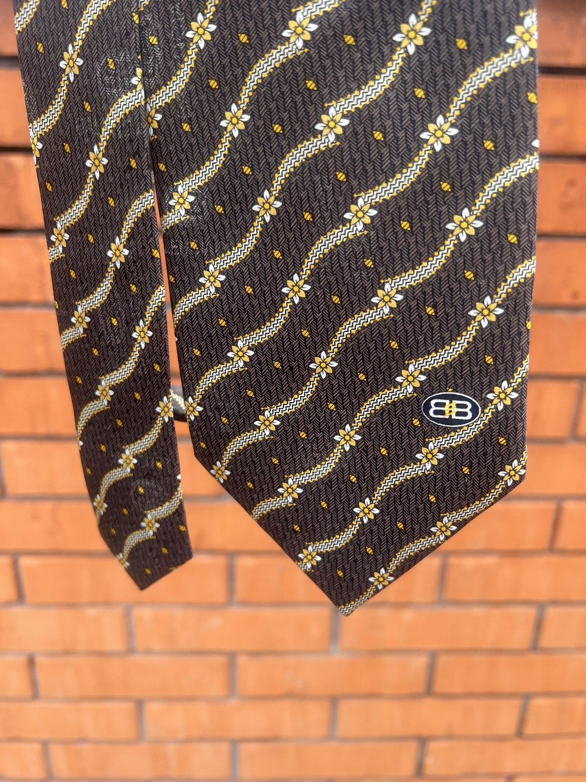 Balenciaga Balenciaga Paris tie 100% Silk Tie vintage fashion top condt Size 40 - 2 Thumbnail