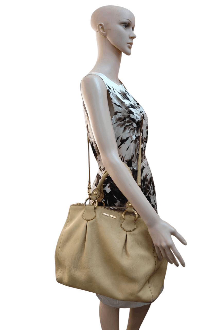 Miu Miu Miu Miu 2 Way Hand Shoulder Leather Bag Size ONE SIZE - 13 Thumbnail