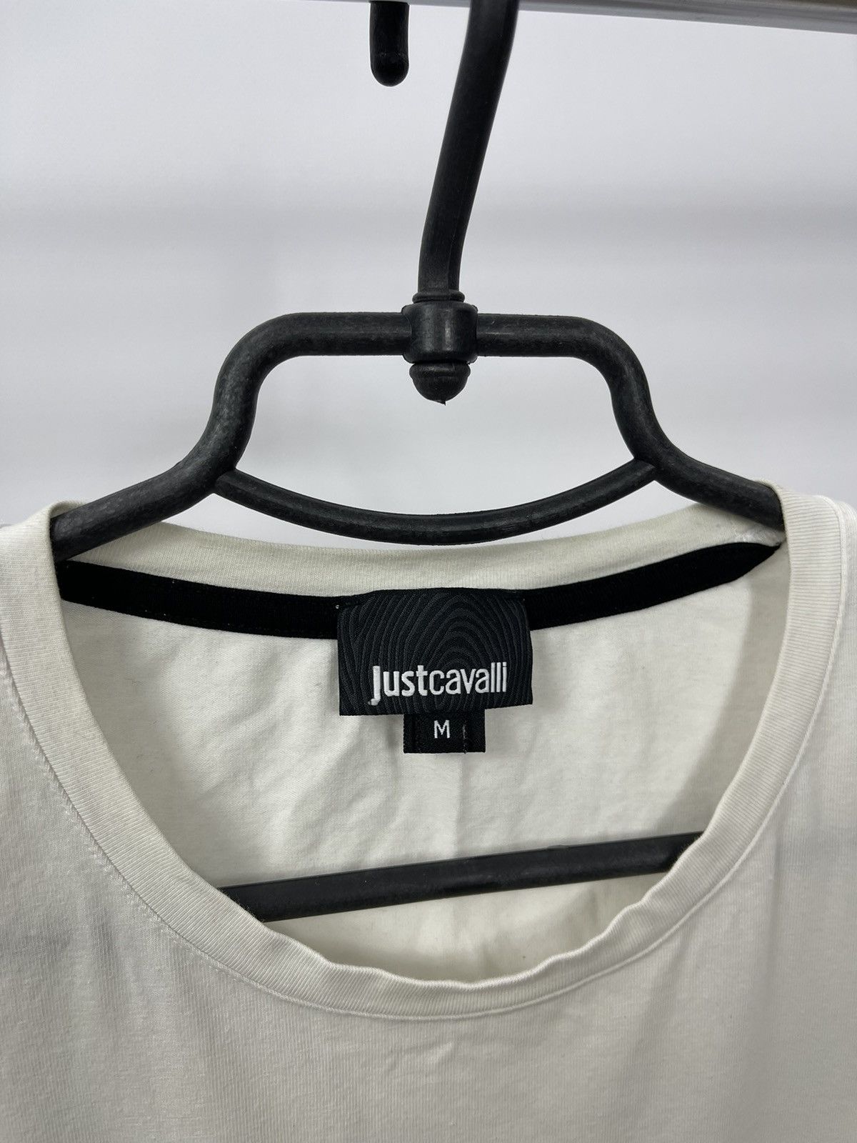 Just Cavalli Just Cavalli T-Shirt Size M JUST Big Logo White Size US M / EU 48-50 / 2 - 4 Thumbnail