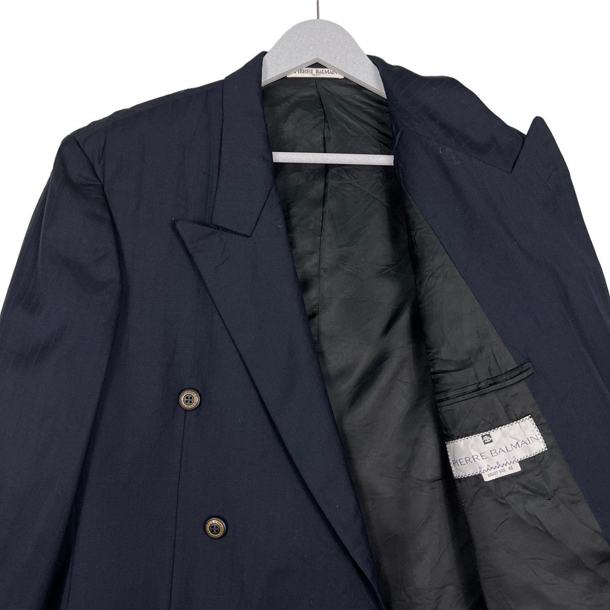 Pierre Balmain 🔥 PIERRE BALMAIN DOUBLE BREAST BLAZER COAT Size US M / EU 48-50 / 2 - 9 Thumbnail