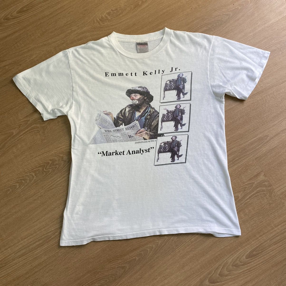 Vintage RARE! Vintage 1997 Art Emmett Kelly Jr Pop Art Museum Size US M / EU 48-50 / 2 - 1 Thumbnail