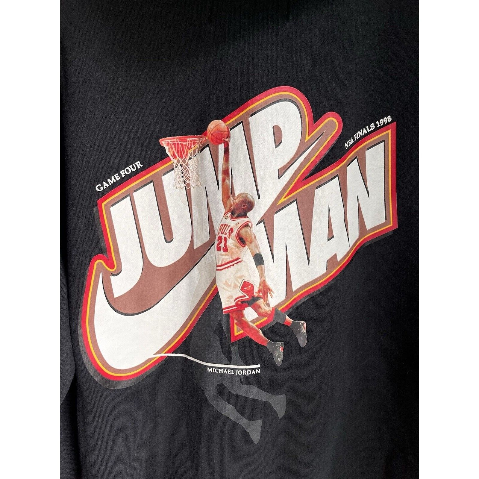 Jordan Brand VINTAGE NIKE AIR JORDAN CHICAGO BULLS CHAMPIONSHIP HOODIE Size US M / EU 48-50 / 2 - 2 Thumbnail
