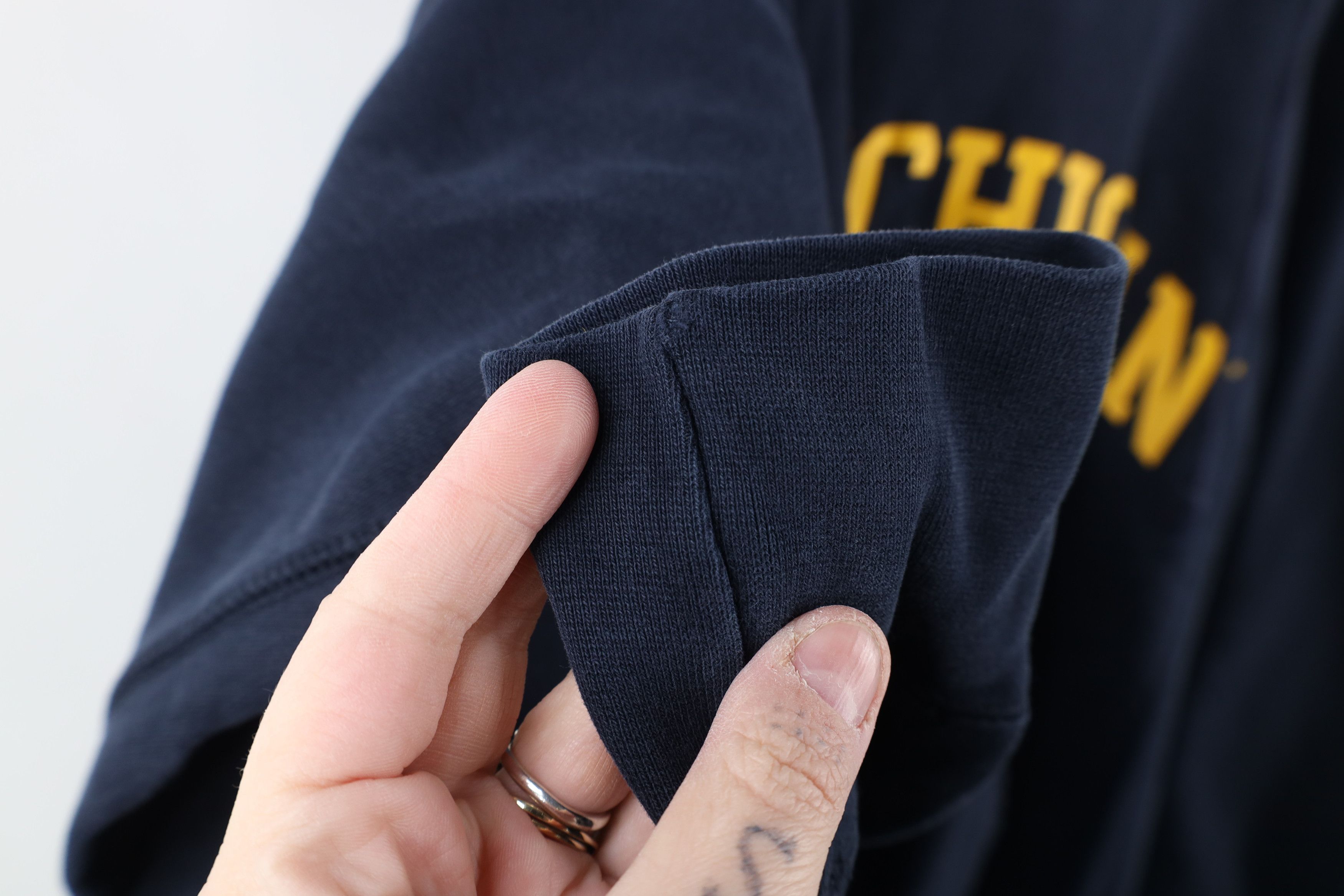 Vintage Vintage 90s Reverse Weave University of Michigan Hoodie Size US S / EU 44-46 / 1 - 11 Thumbnail