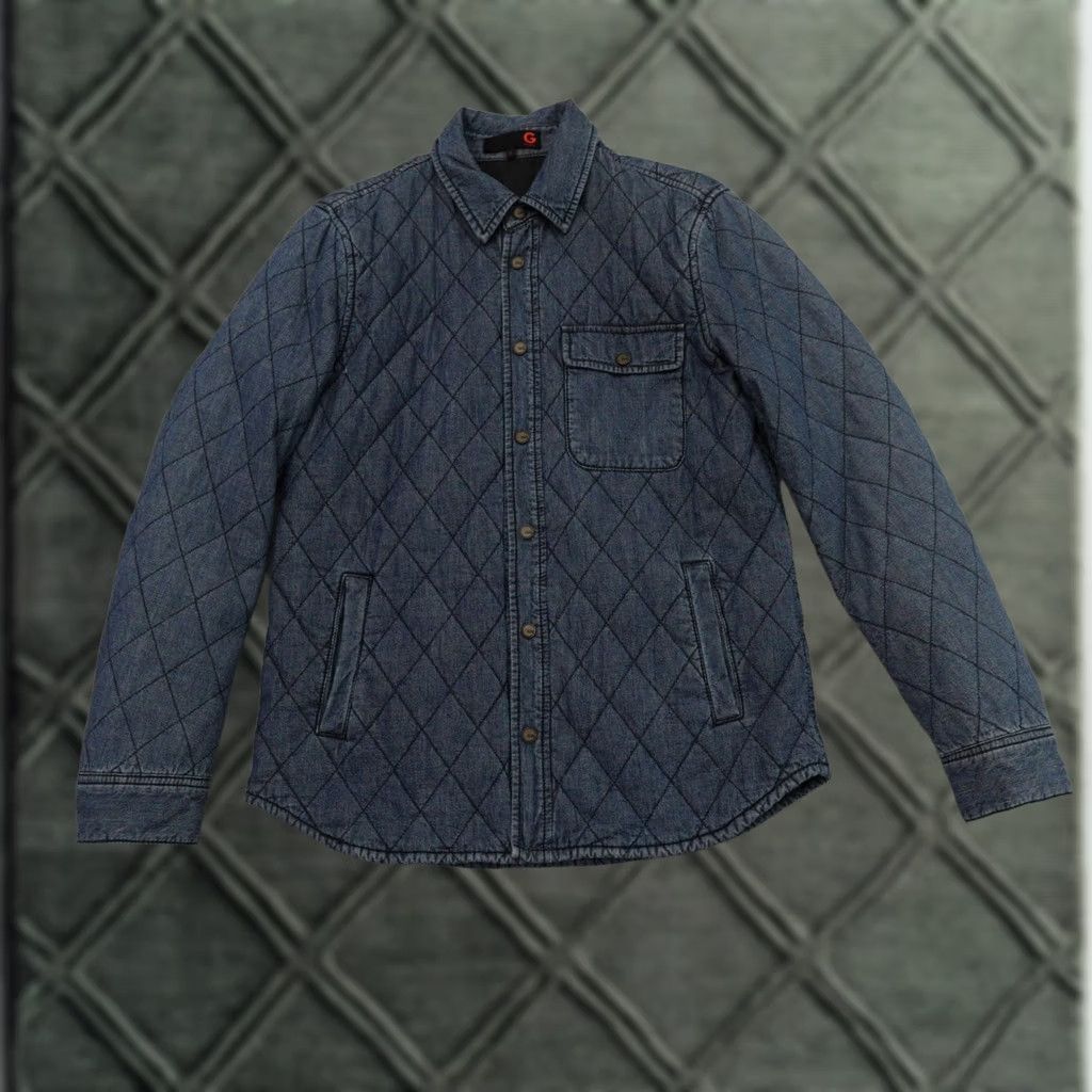 Guess VINTAGE G by Guess Womens Jacket L Blue Pockets Button Snap 19X28 Hearts of Style ?? Size L / US 10 / IT 46 - 1 Thumbnail