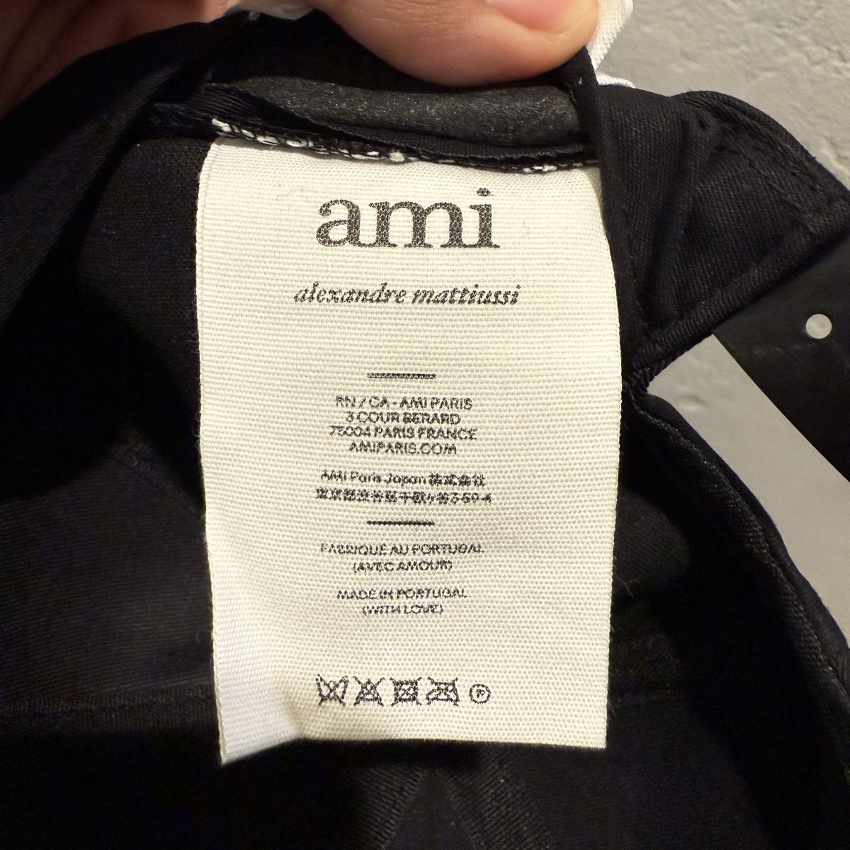 AMI Ami Paris SnapBack Hat Cap Black Size ONE SIZE - 6 Thumbnail