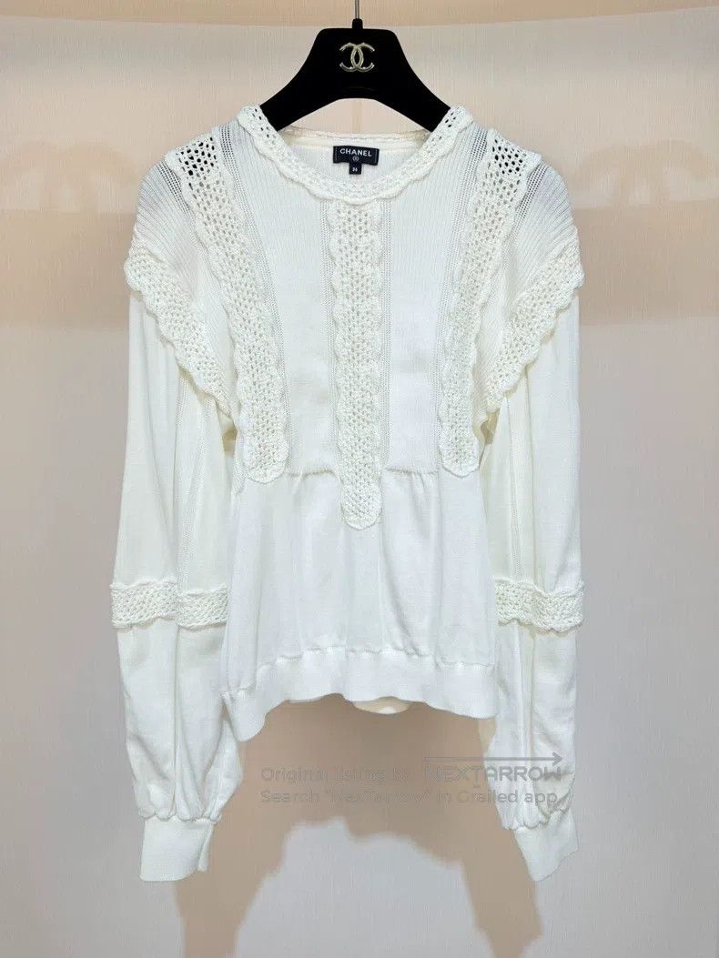 Chanel Chanel Court sleeve knitted long sleeves Size XS / US 0-2 / IT 36-38 - 2 Thumbnail