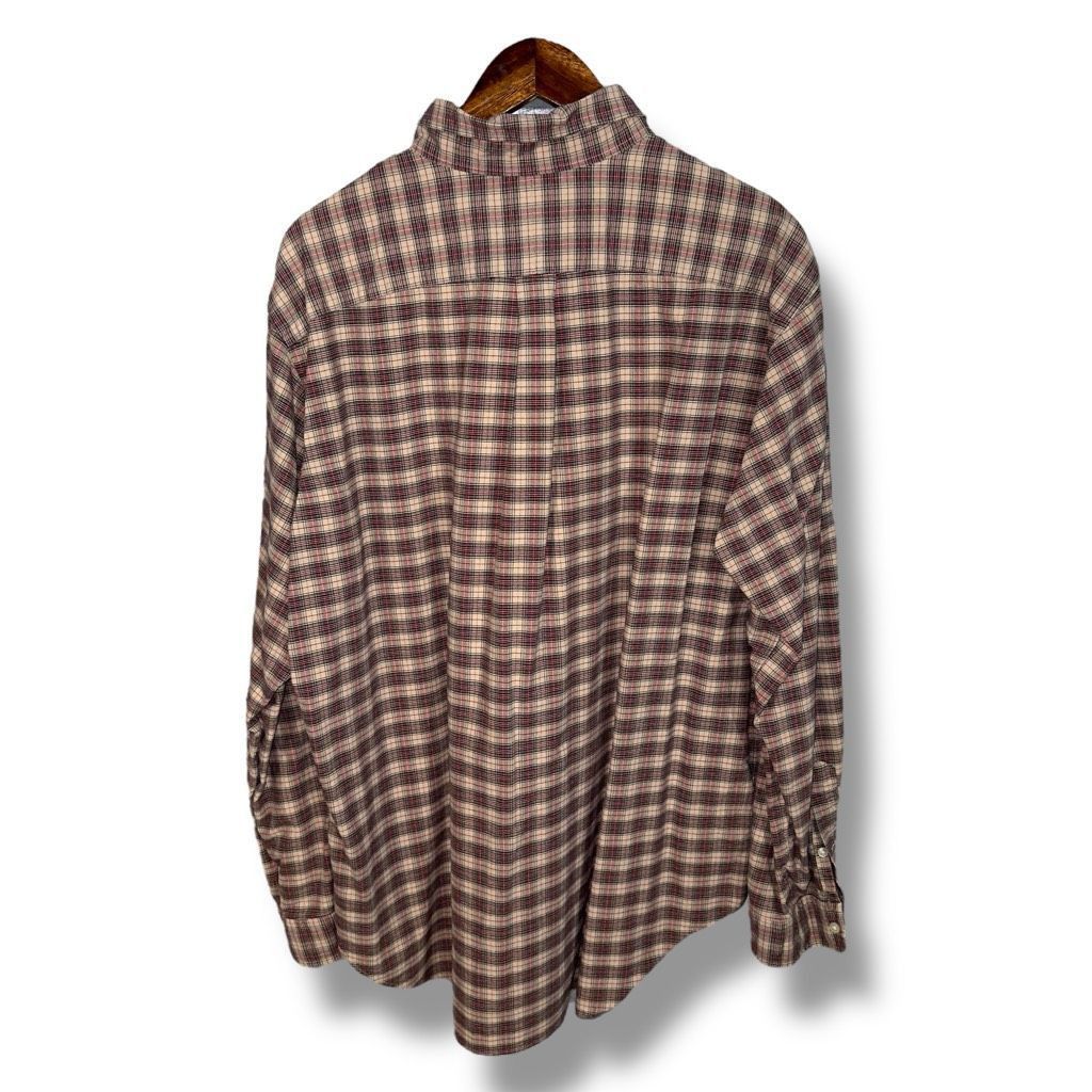 Polo Ralph Lauren Polo Jeans Co. Ralph Lauren Tan Plaid Oxford Button Up Shirt Size US XL / EU 56 / 4 - 6 Thumbnail