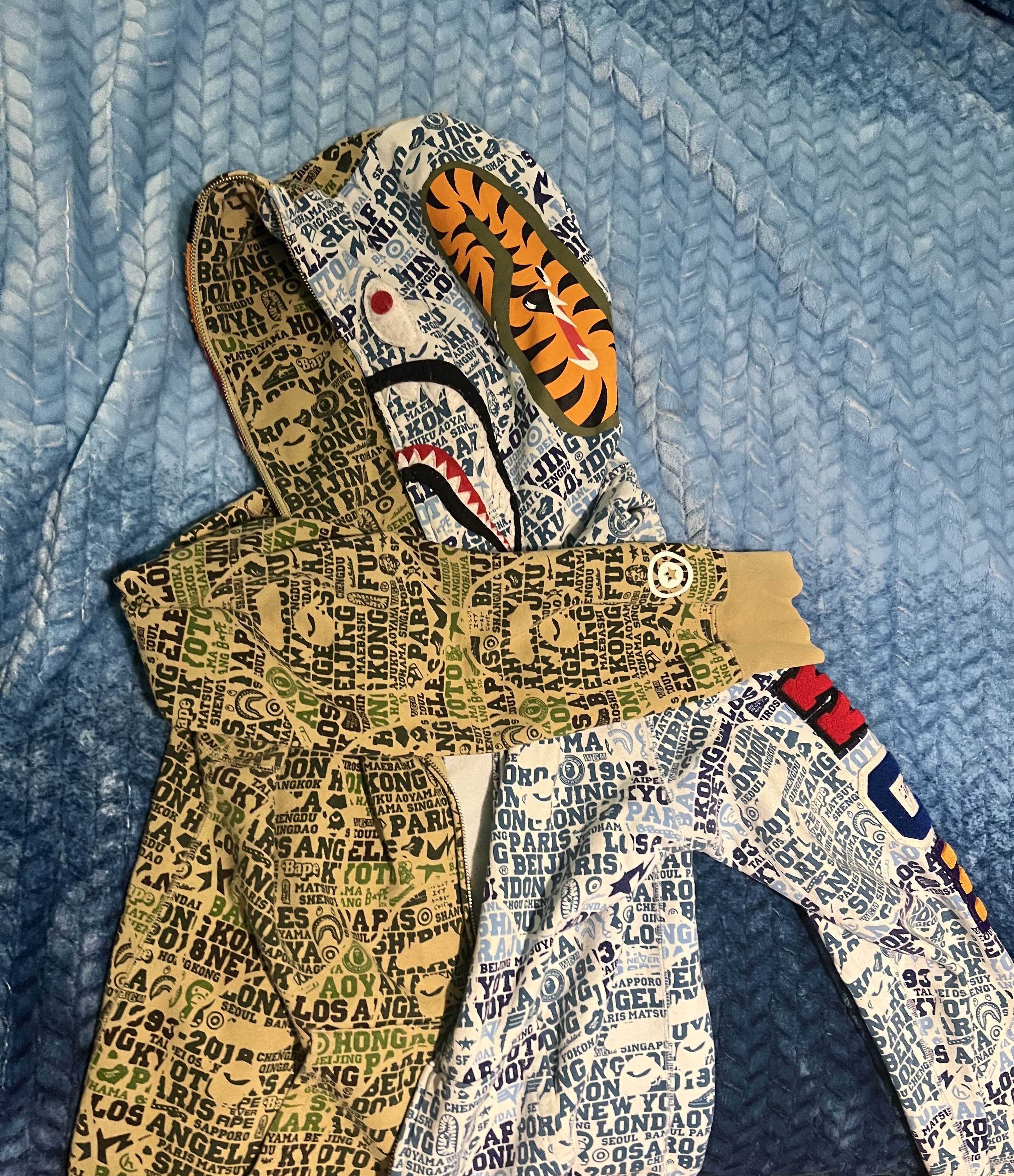 Bape BAPE Zip-up / Camo Blue 2-Tone / Size US XL / EU 56 / 4 - 2 Thumbnail