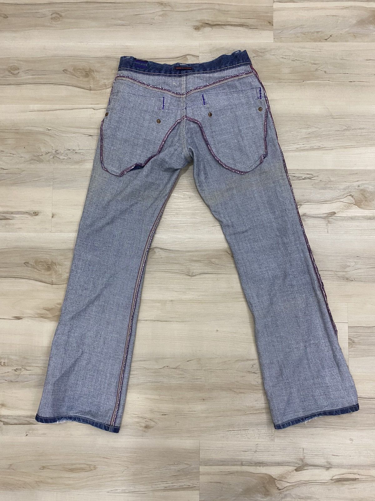 Hysteric Glamour × If Six Was Nine × Japanese Brand Blue Way Flared jeans Size US 30 / EU 46 - 8 Thumbnail