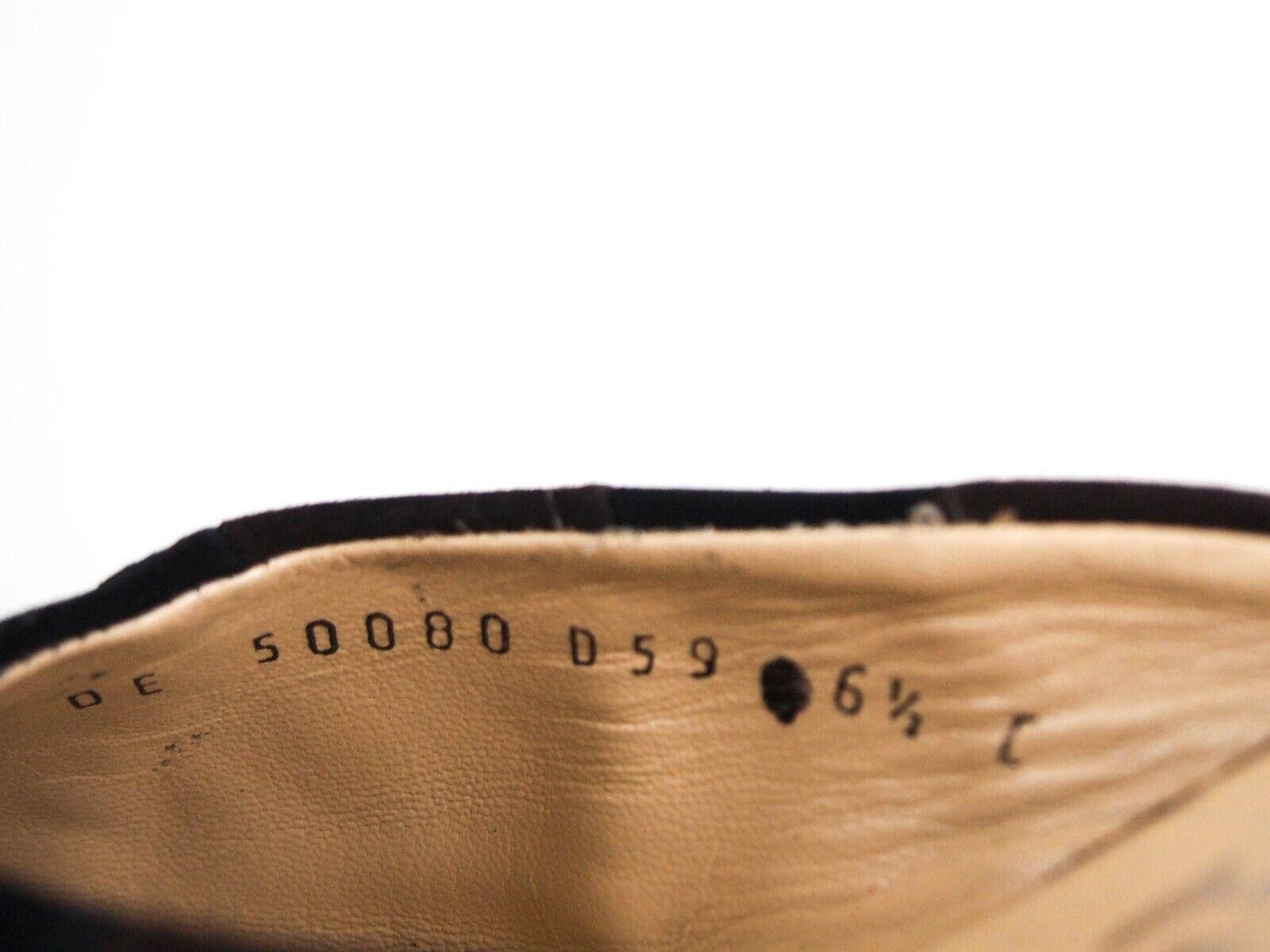 Salvatore Ferragamo Ferragamo Mules Sandals Black Brown Suede EU 37 US 6.5 Size US 6.5 / IT 36.5 - 6 Thumbnail