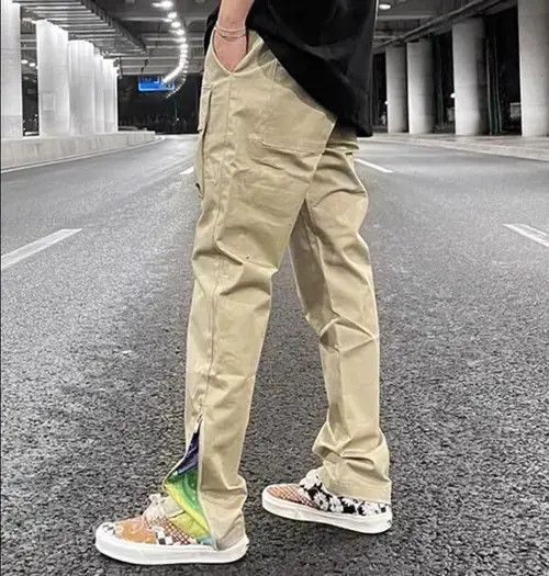 Jean Cargo Multi Pocket Flare Pants Sweatpants Trousers Size US 30 / EU 46 - 2 Thumbnail