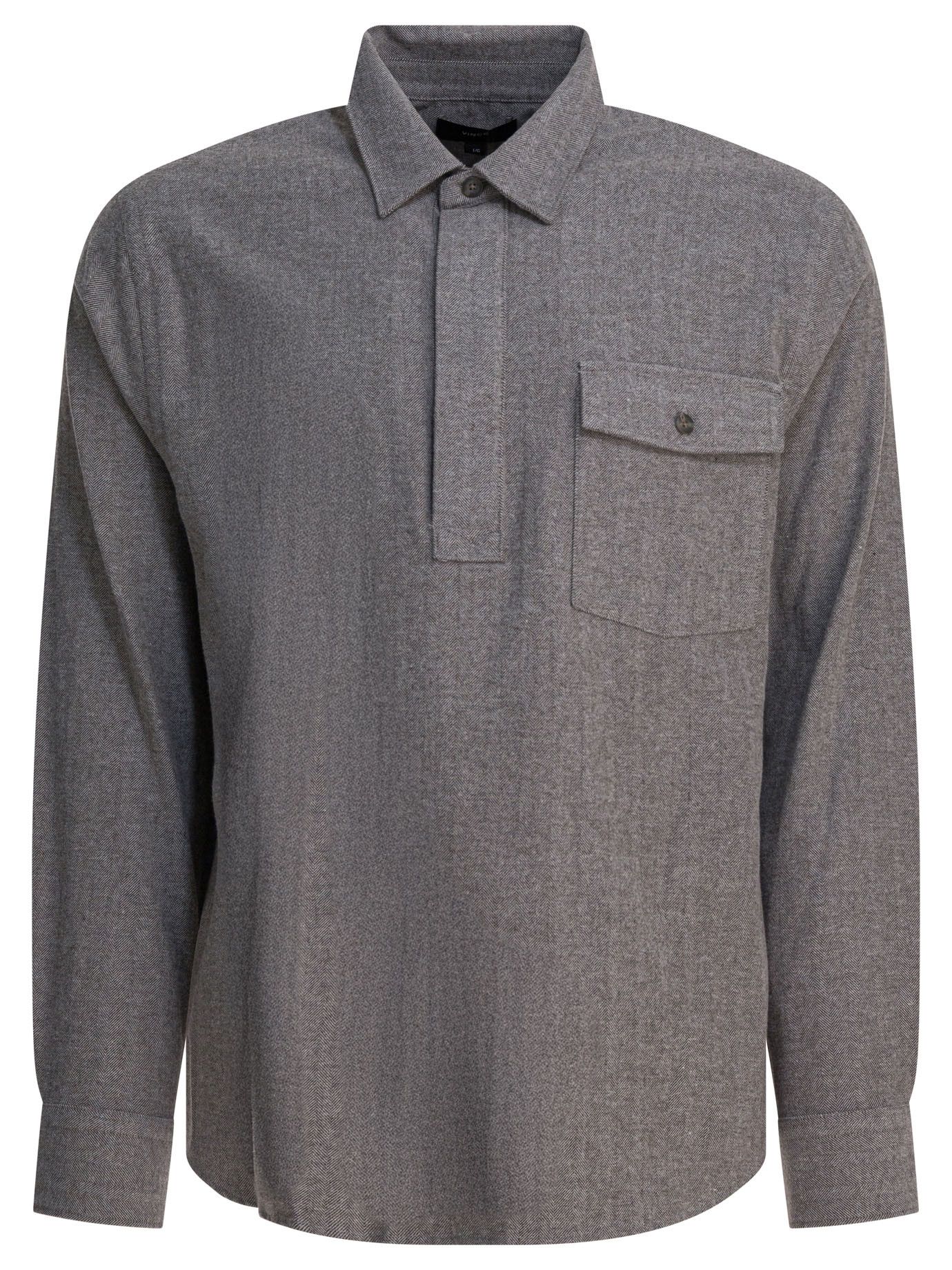 Vince Vince Herringbone Shirt tag size M Men - USA Duties Paid Size US M / EU 48-50 / 2 - 1 Thumbnail