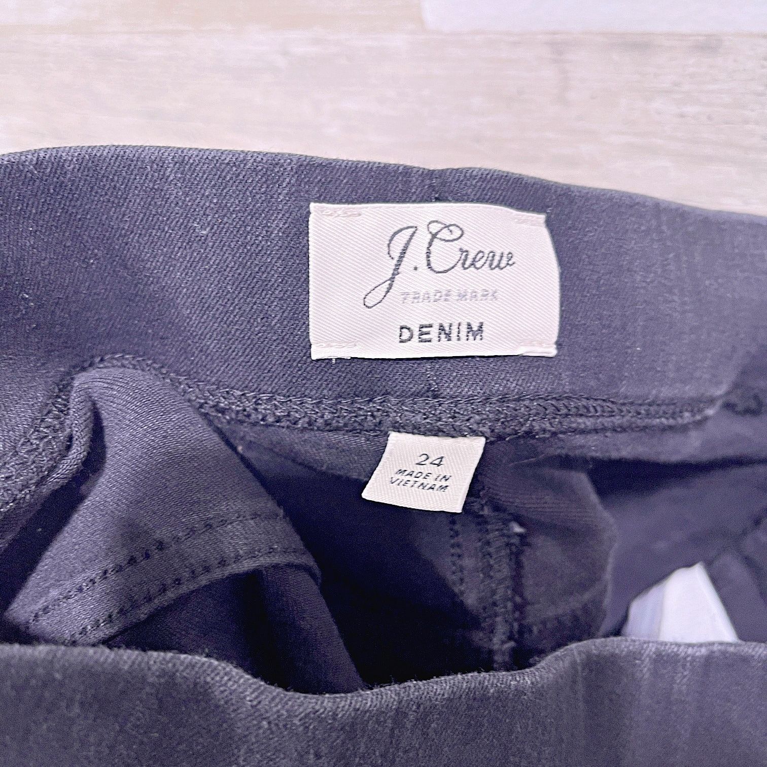 J.Crew J CREW Pull On Toothpick Skinny Jeans Black Womens 24 Size 24" / US 00 / IT 34 - 5 Thumbnail